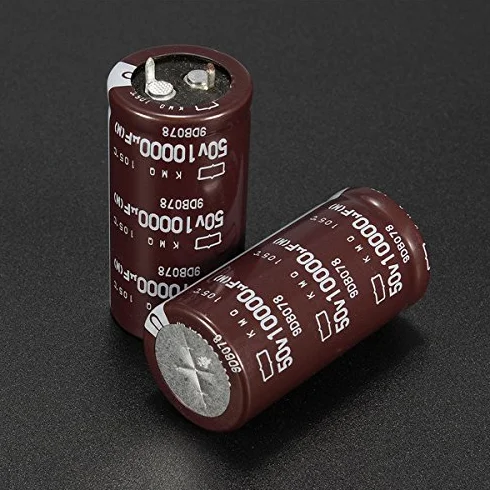 EsportsMJJ 2 szt. 10000Uf 50 V 25,4 x 50 mm FEVERWORK kondensator elektrolityczny