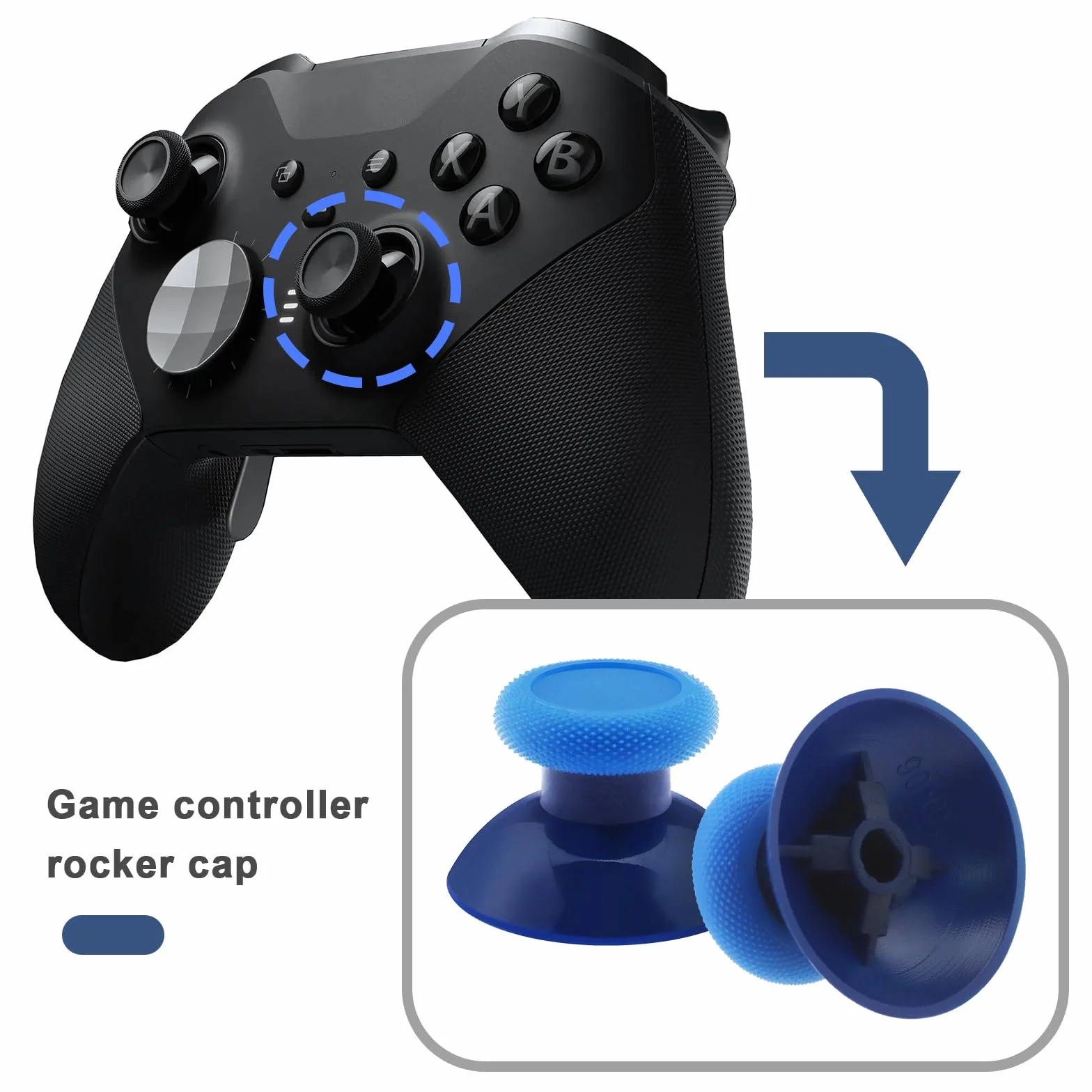 5 par pałeczek na kciuki kompatybilne z Xbox One, kompatybilne z kontrolerami Xbox Series X/S, analogowe przyciski, kontroler joysticka, zamiennik