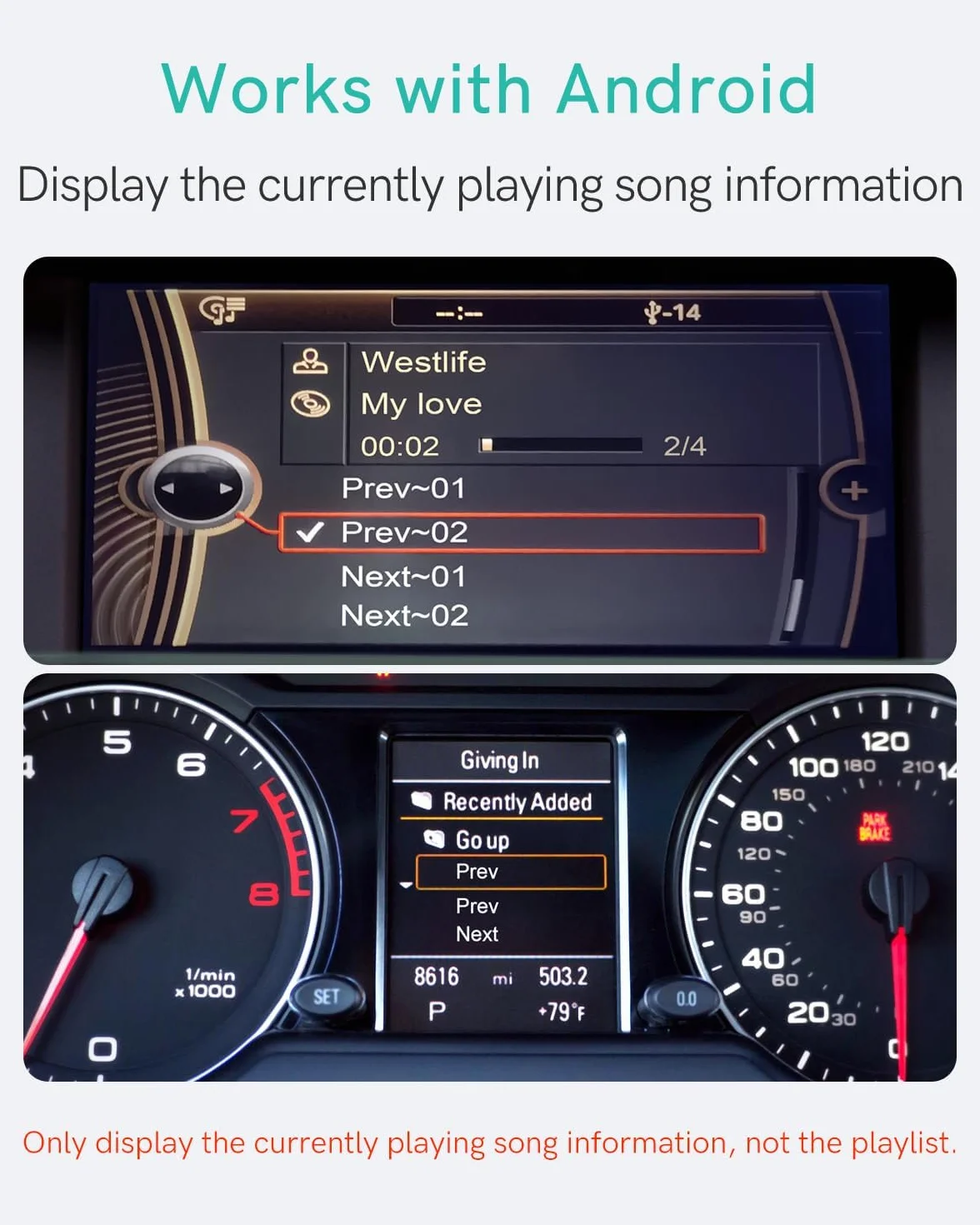 Adapter Bluetooth z kablem Y do BMW – USB i AUX – Odbiornik Bluetooth kompatybilny z systemem CIC/CCC – Wysokiej jakości dźwięk aptX-HD