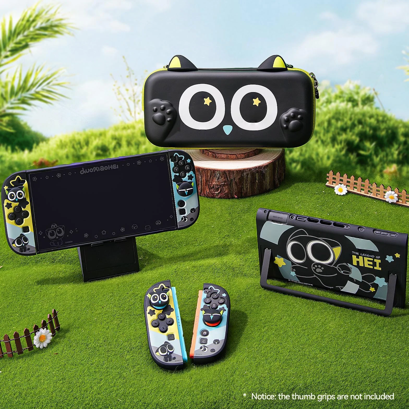 GeekShare Pełna powłoka ochronna kompatybilna z Switch 2, twarda obudowa PC zaprojektowana dla konsoli do gier Switch 2025 i kontrolerów Joy Con - seria HEI