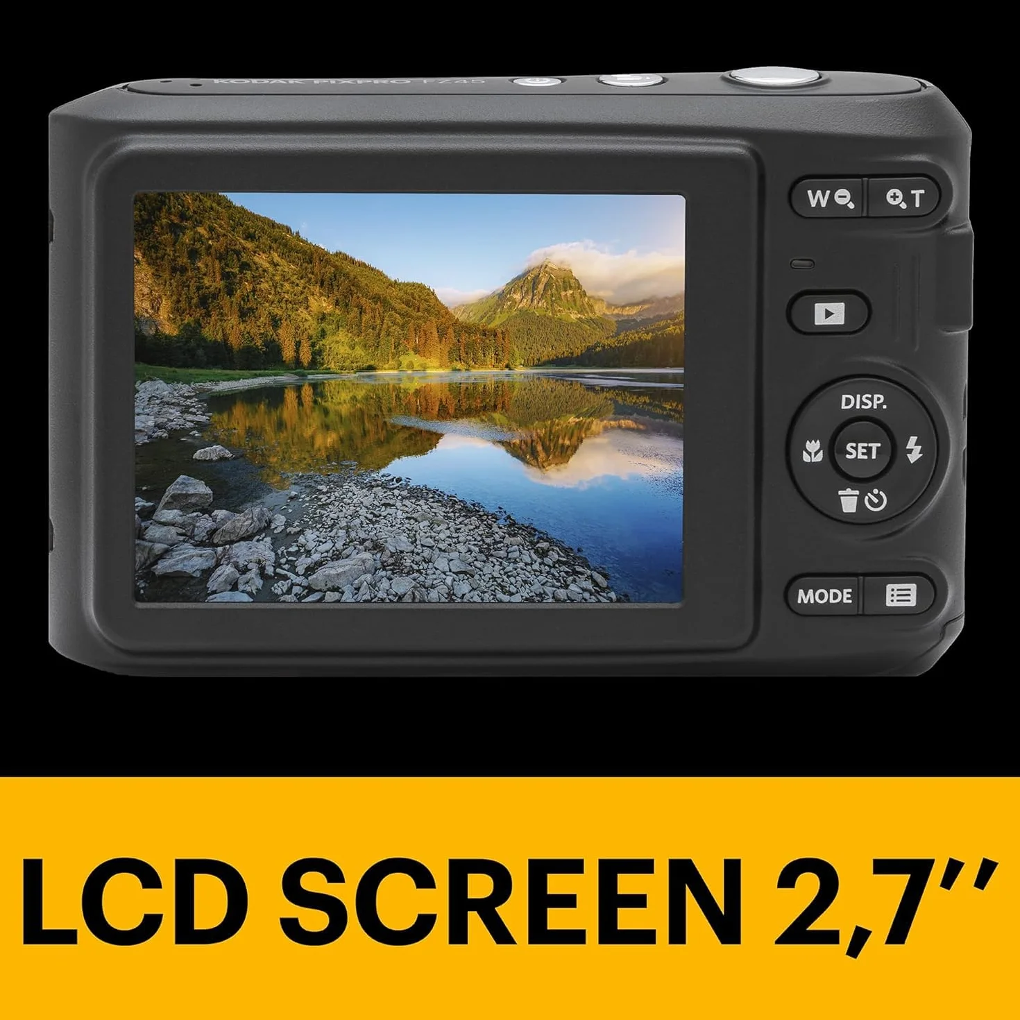 KODAK Pixpro - FZ45 - Kompaktowy Aparat Cyfrowy 16,44 Megapiksela - Czerwony - 1280 x 720p
