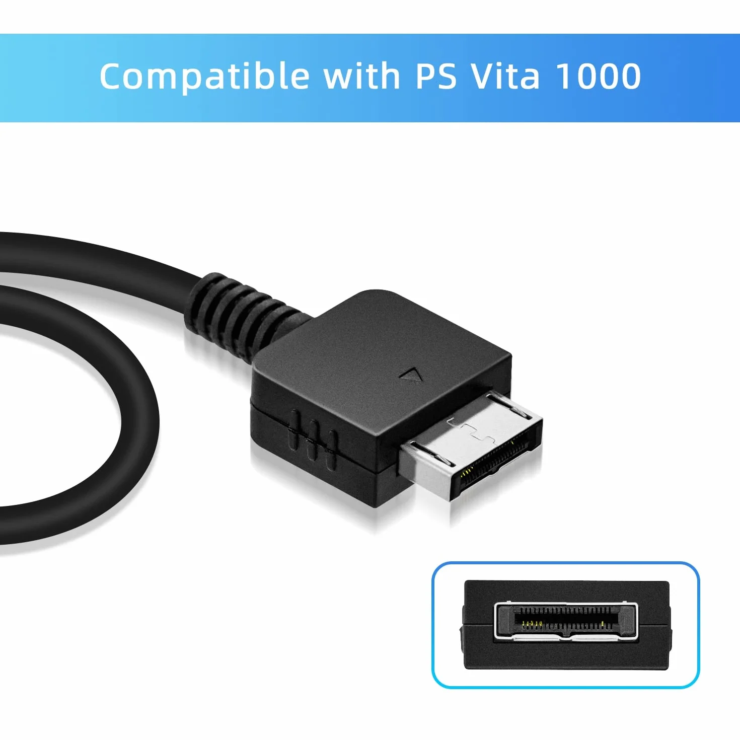 Mcbazel 2 pack PS Życie kabel do transmisji danych USB kabel zamienny do ładowarki kompatybilny z Sony PS Vita, PS Vita 1000-1.2M