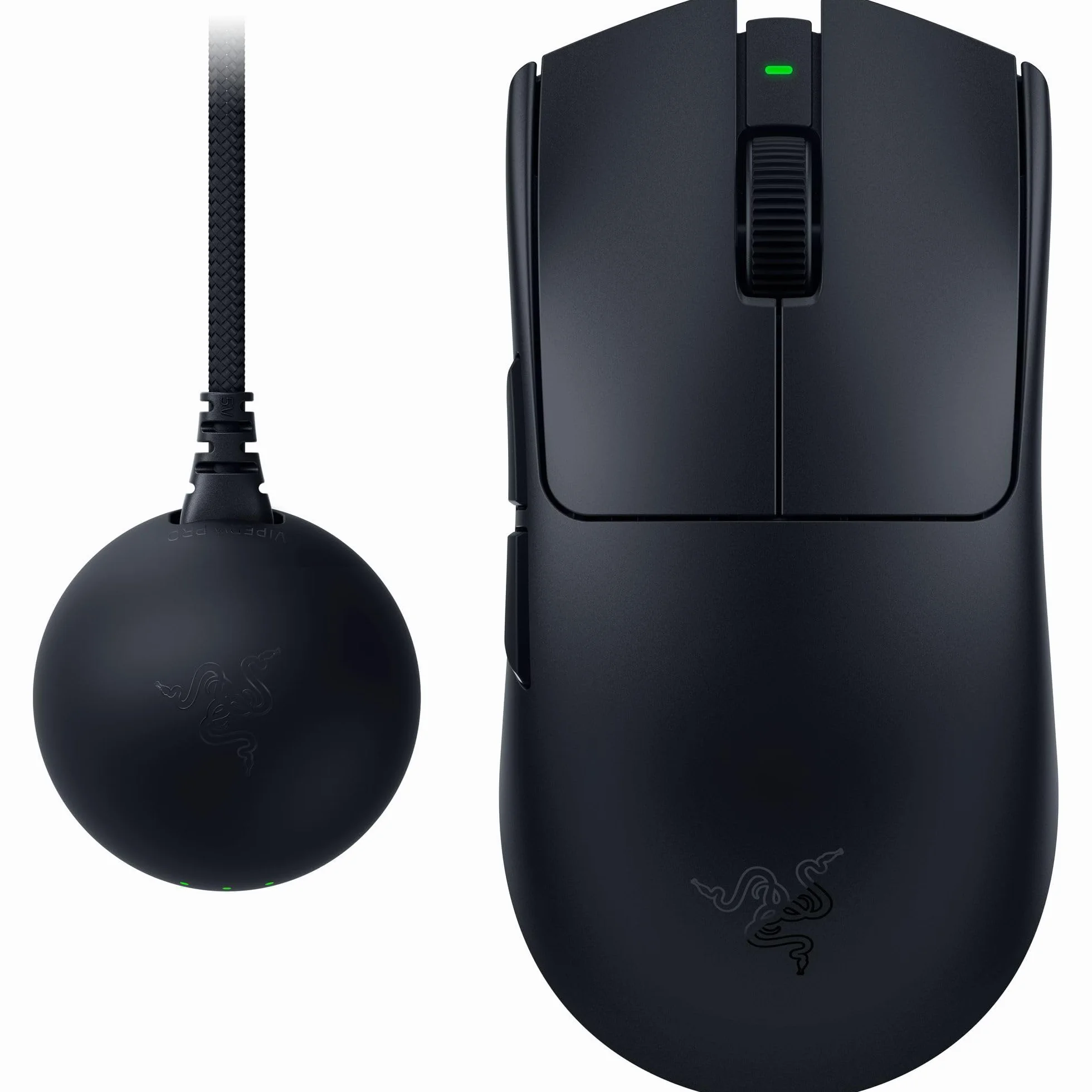 Razer Viper V4 Pro - bezprzewodowa, symetryczna, gamingowa mysz e-sportowa - ultralekka 49 g - HyperSpeed Gen-2 z częstotliwością 8 KHz - Focus Pro 50K DPI - optyczne przewijania - PC/Mac | Czarny