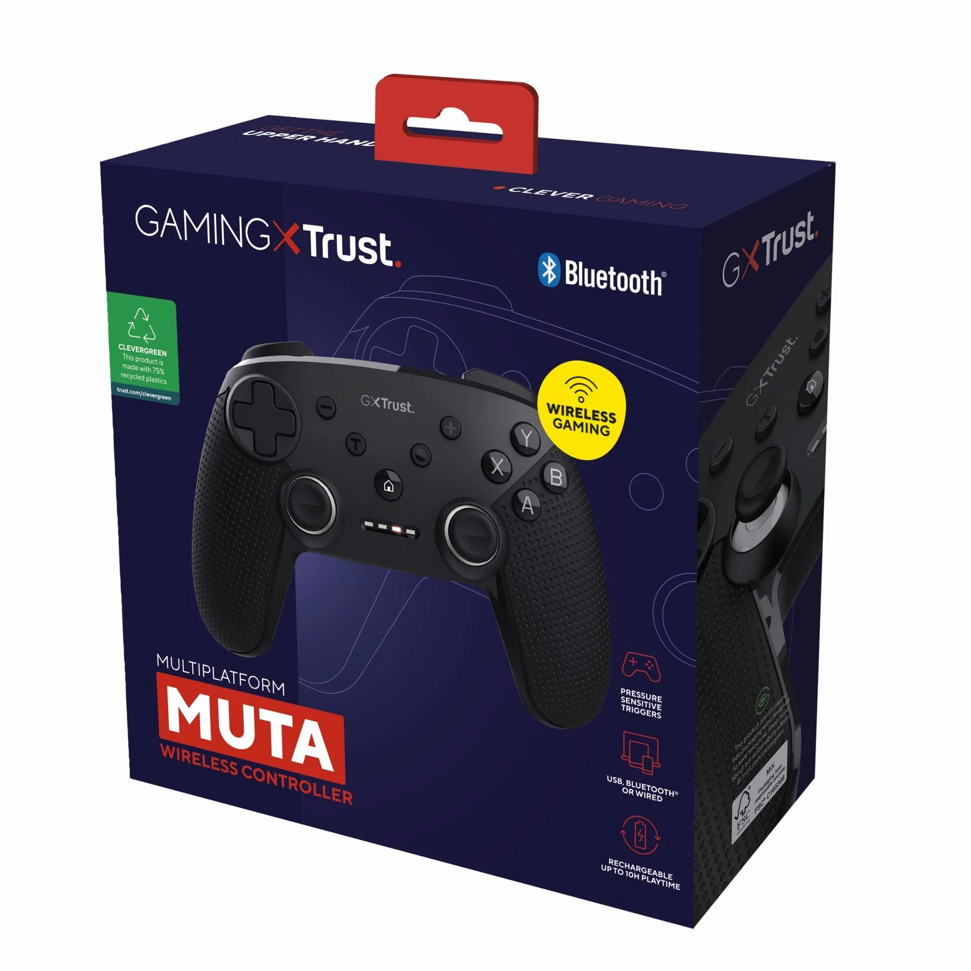 Trust Gaming GXT 542 Muta bezprzewodowy kontroler Bluetooth 2,4 GHz USB gamepad