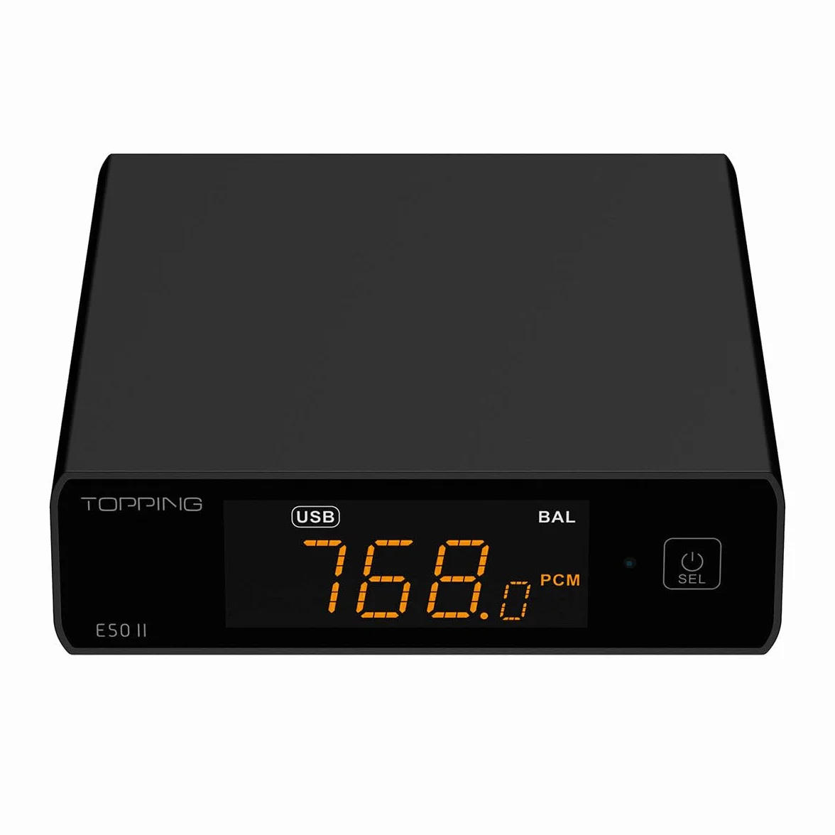 Topping E50II DAC kompaktowy komputer stacjonarny USB Hi-Res Audio AK4497S, DSD512, PEQ 10 pasm i LDAC Bluetooth dla słuchawek i głośników, czarny
