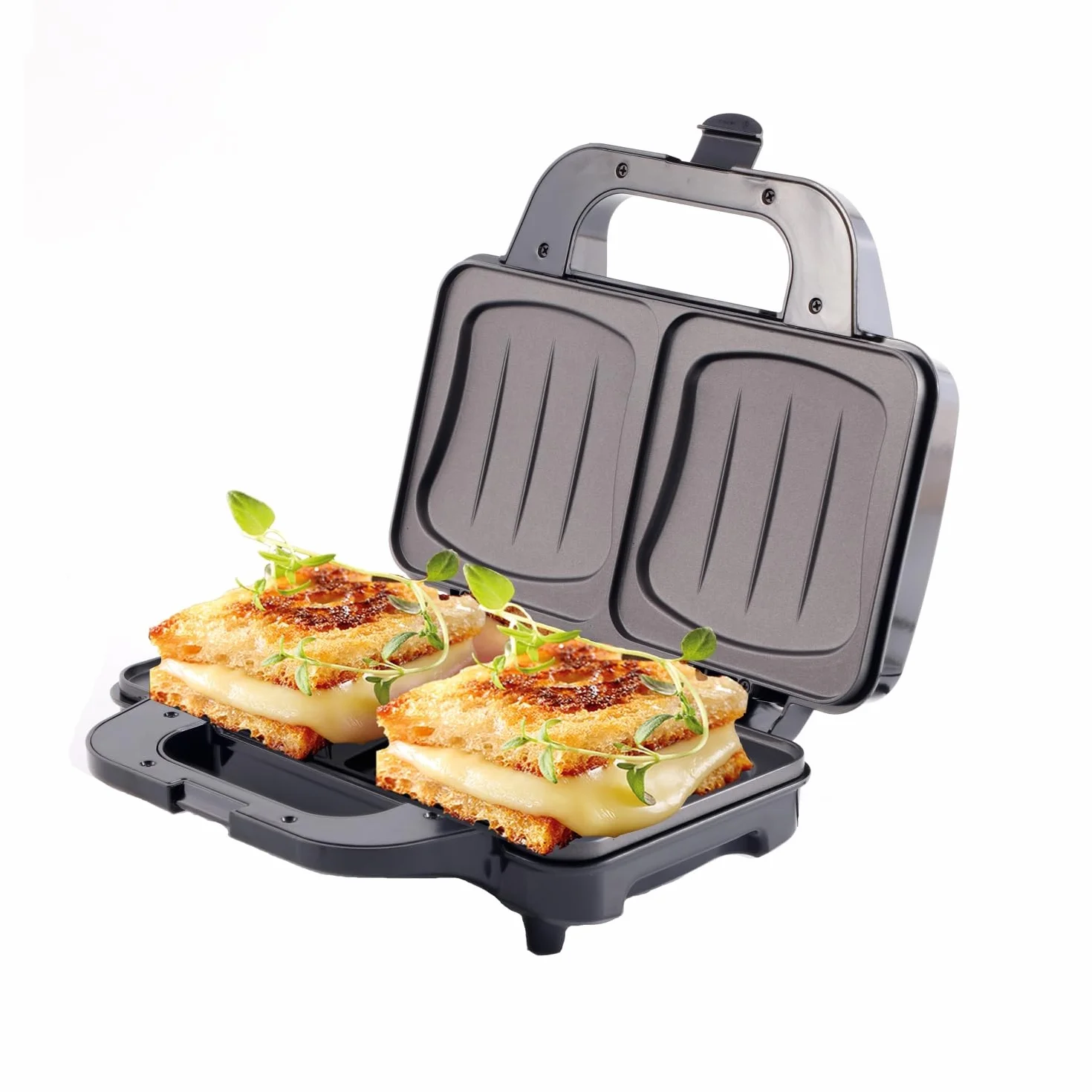 CAMRY CR 3054 opiekacz do kanapek XL, toster, 1300 W, płyta grillowa z ognioodpornym uchwytem, grill kontaktowy ze stabilnymi gumowymi nóżkami