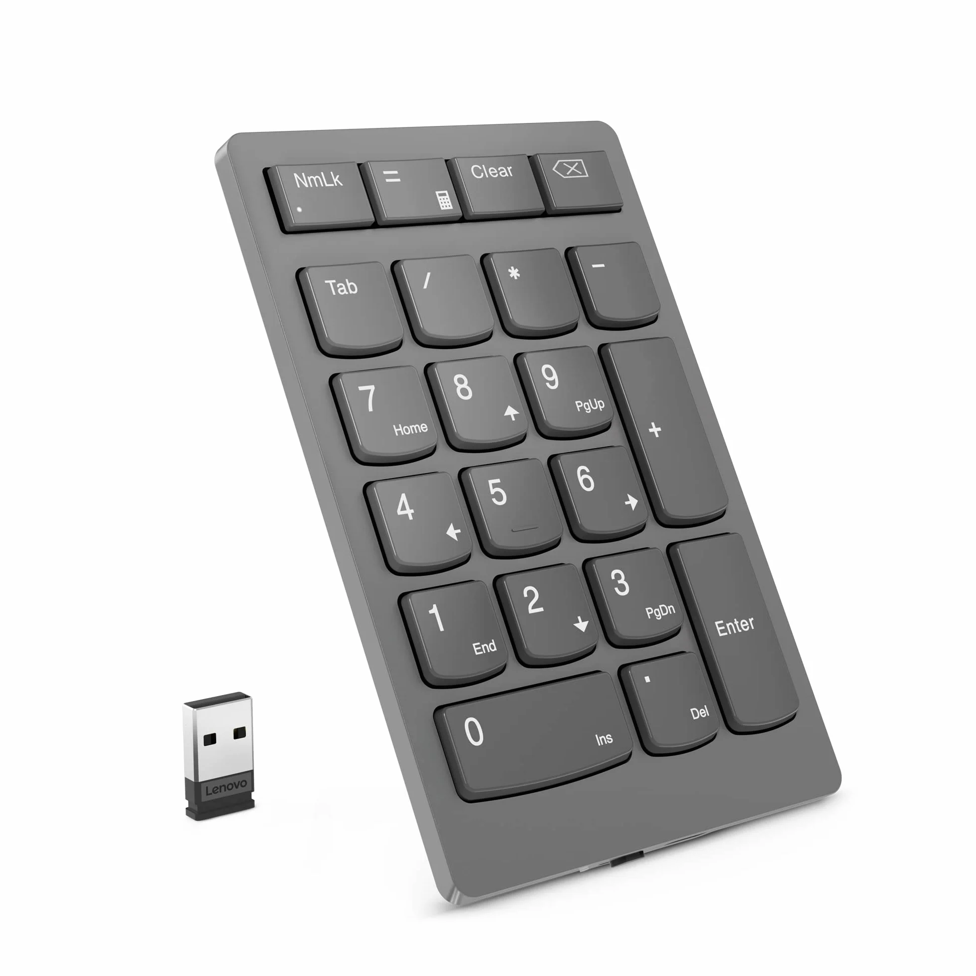 Lenovo Bezprzewodowa klawiatura numeryczna Go, szara
