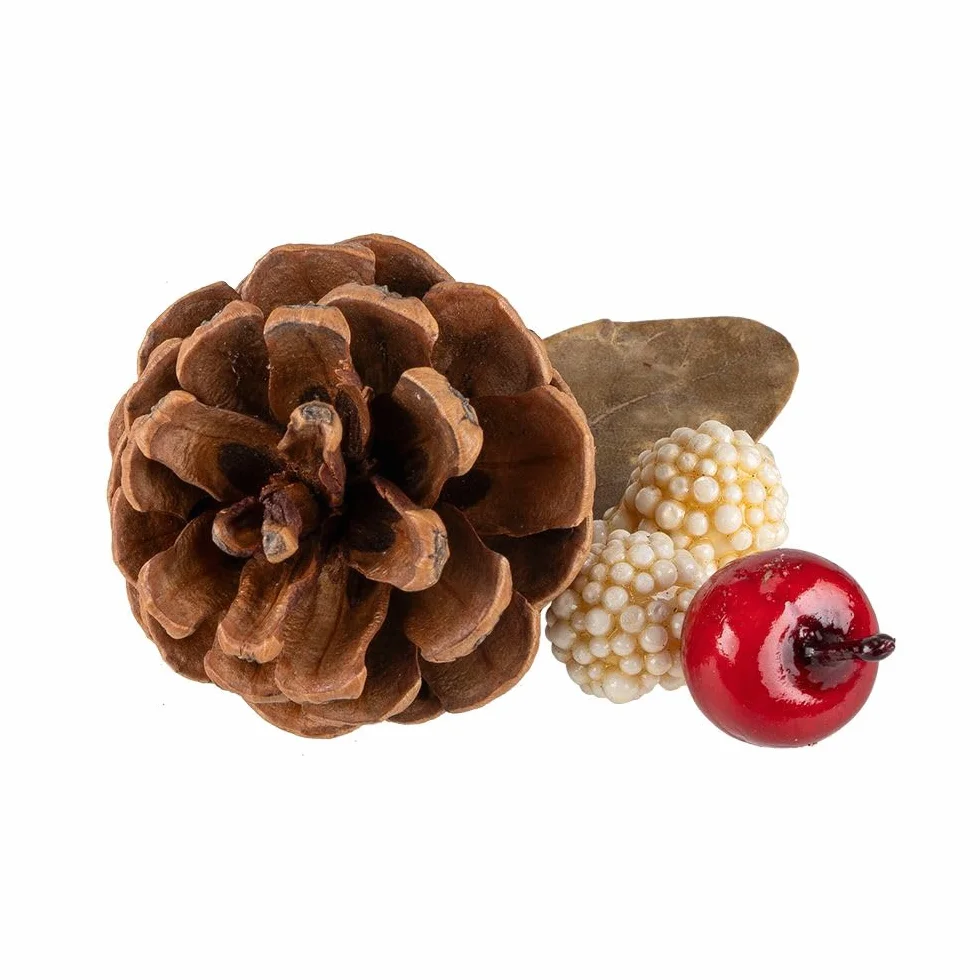 Ideen mit Herz Potpourri Waldmix | 80 g | Mieszanki sztucznych gałęzi i prawdziwych naturalnych materiałów, takich jak szyszki sosnowe, liście, drewno świerkowe, brzoza, łupiny żołędzi i inne.