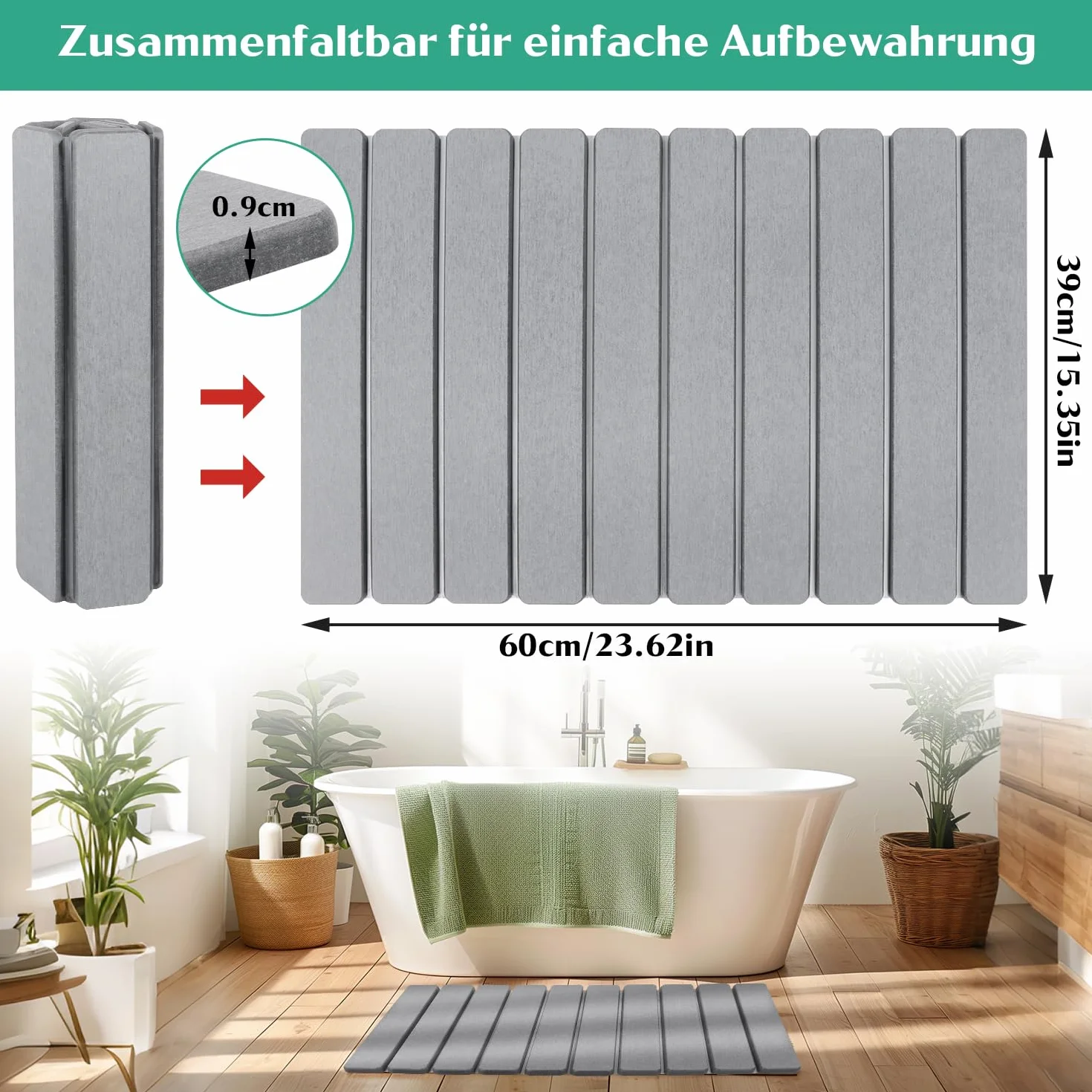 Mata łazienkowa Kamień Kamienna mata łazienkowa 60x39cm Mata z Kieselguru do łazienki Składana mata do odsączania wody Kamień Super chłonne Mata łazienkowa Szybkoschnąca Kamienna mata do kuchni