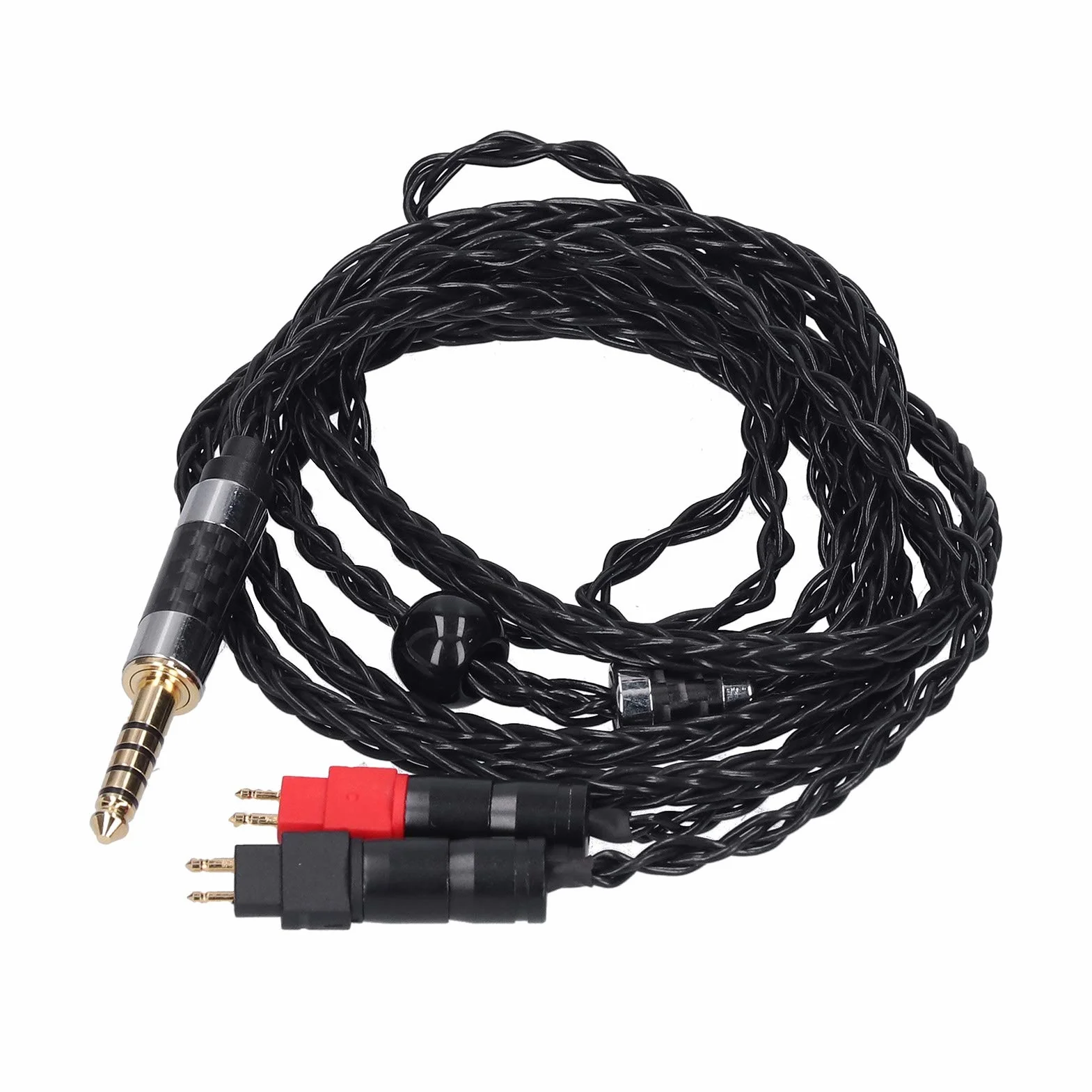 Hd600 nauszniki zrównoważony kabel 4,4 mm metalowa podwójna igła 8 rdzeń Occ Srebrny platerowany dla Hd600 Hd580
