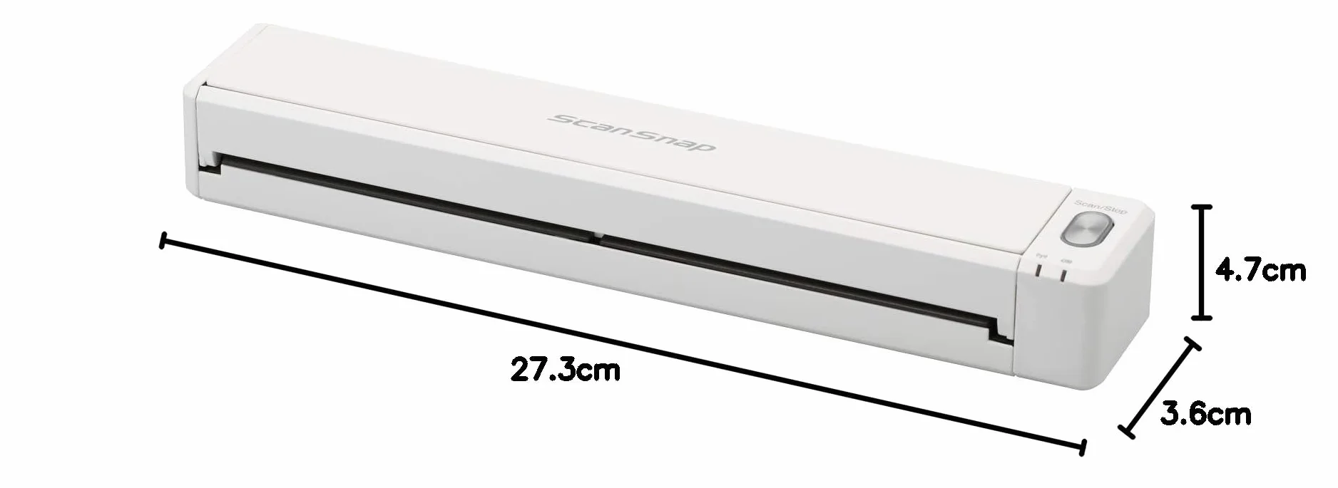 ScanSnap iX100 Blanc - Scanner Portable de Documents - Scanner Rechargeable, A4, sans Fil avec WiFi et USB