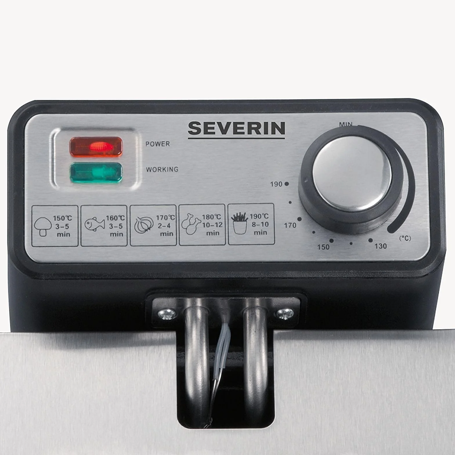 Frytkownica Severin S72431 Stal Nierdzewna 2000 W 3 L Czarny Srebrny