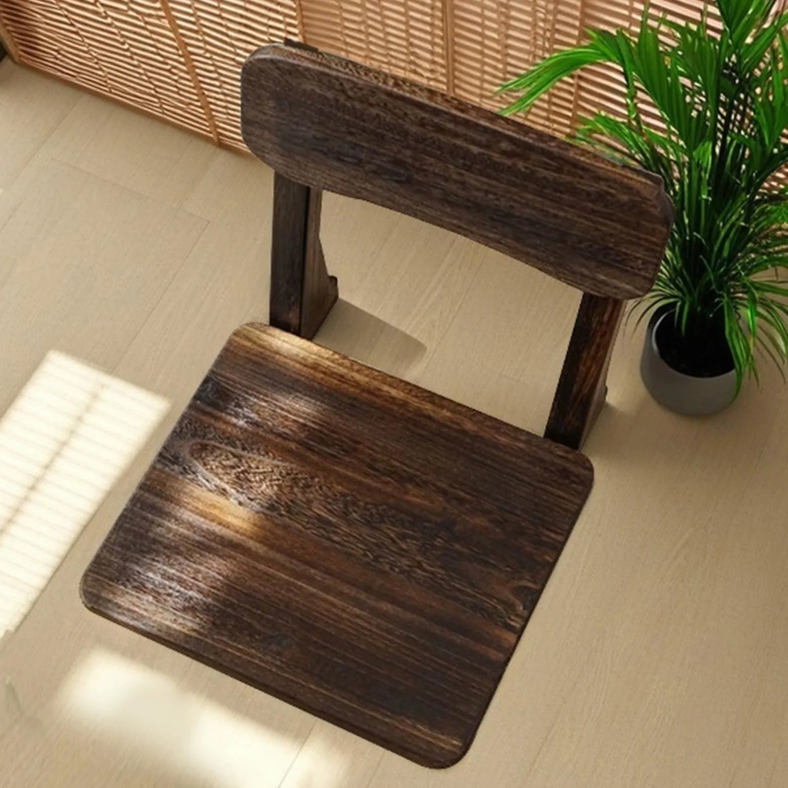 Krzesło tatami, tapicerowane krzesło do medytacji, bambusowe krzesło podłogowe w japońskim stylu, duża nośność, nadaje się do salonu, sypialni, okna wykuszowego, akademika, pracy