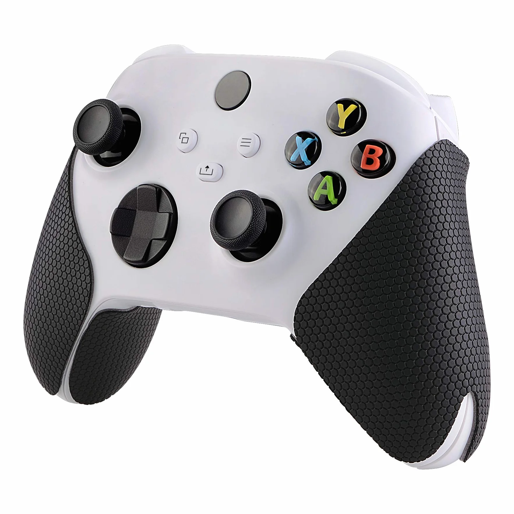 eXtremeRate PlayVital Antypoślizgowy pochłaniający pot uchwyt kontrolera do kontrolera Xbox Series X/S, profesjonalne, teksturowane, miękkie gumowe podkładki, uchwyty do kontrolera Xbox Series X/S