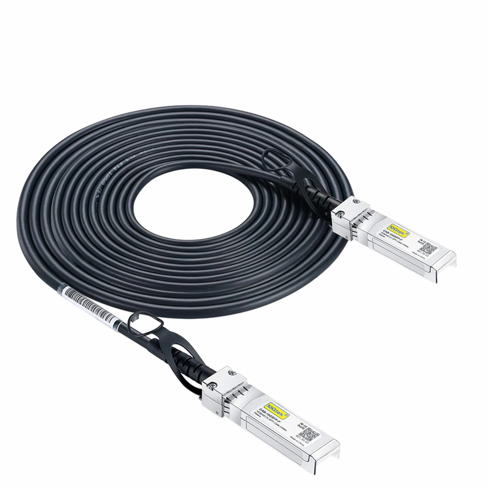 SFP+ DAC Twinax Cable 5-Meter(16.5ft), 10G SFP+ to SFP+ Direct Attach Copper Patch Passive Cable for Cisco SFP-H10GB-CU5M, Ubiquiti UniFi, TP-Link, Netgear, D-Link, Zyxel, Mikrotik and More