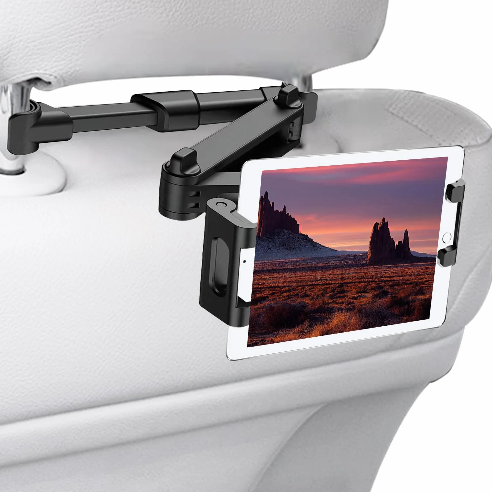 Lifeant Samochodowy Uchwyt na Tablet i Zagłówek - Idealny do iPadów, Samsung Tab, Smartfonów o Przekątnej Ekranu 4,5-14"