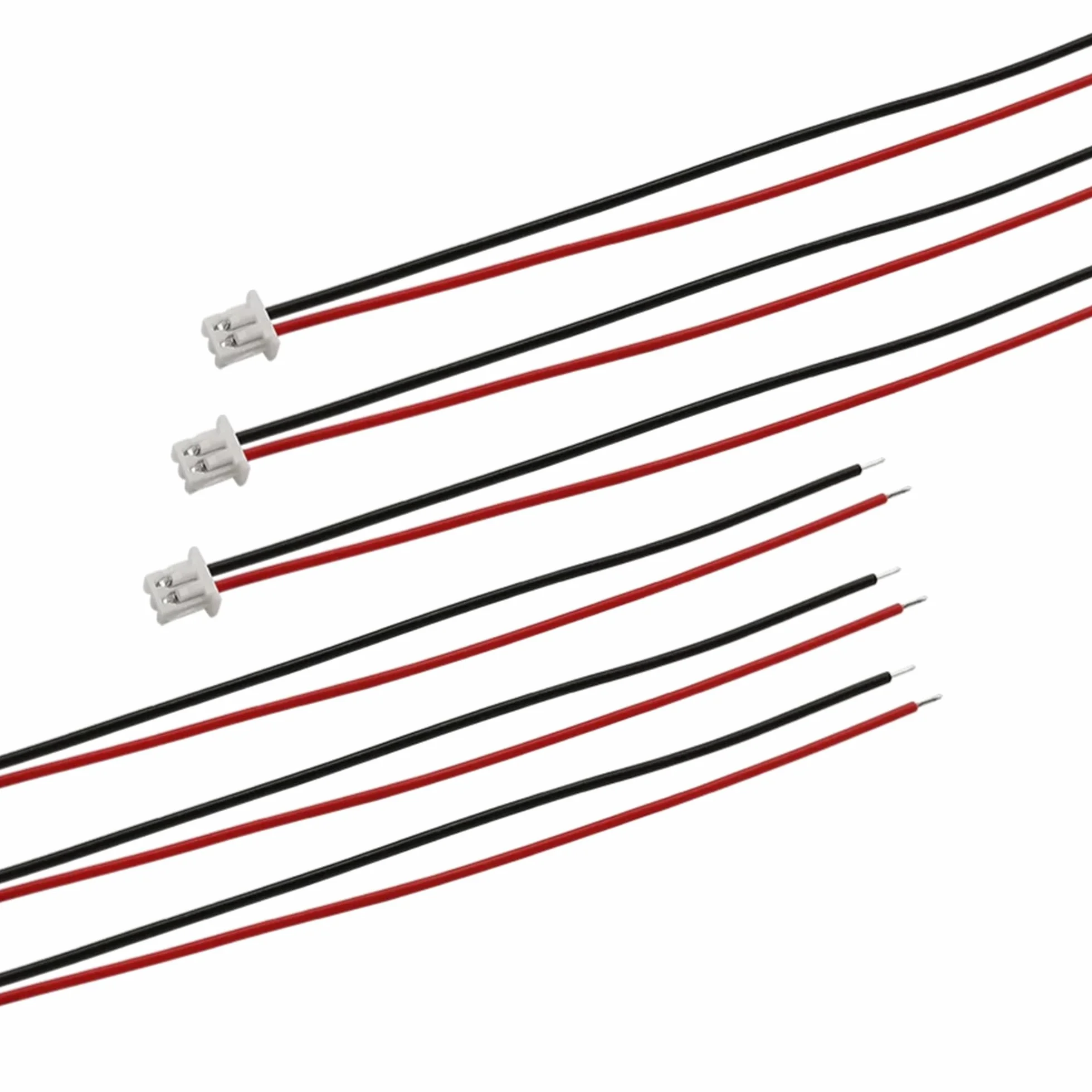 20 zestawów JST 1,25 mm 2 pinowe mikro wtyczki elektryczne z UL1571-26AWG kabel 20 cm i 1,25 mm gniazdo wtykowe zestaw złączy wtykowych