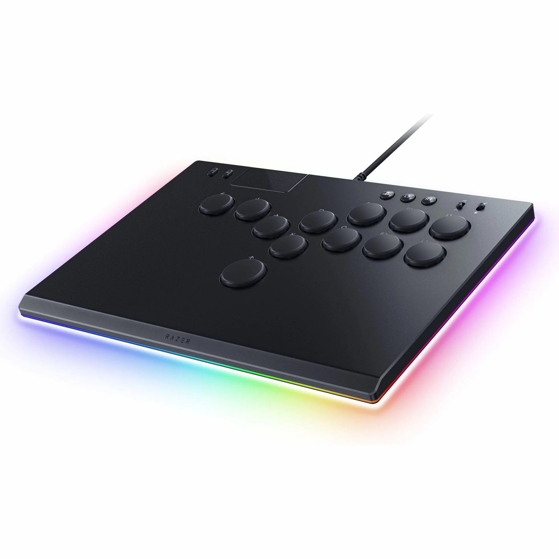Razer Kitsune - Optyczny kontroler zręcznościowy tylko klawisze do PS5 i PC (Precyzyjny układ czterech przycisków ruchu, Liniowe niskoprofilowe przełączniki optyczne Razer) Czarny