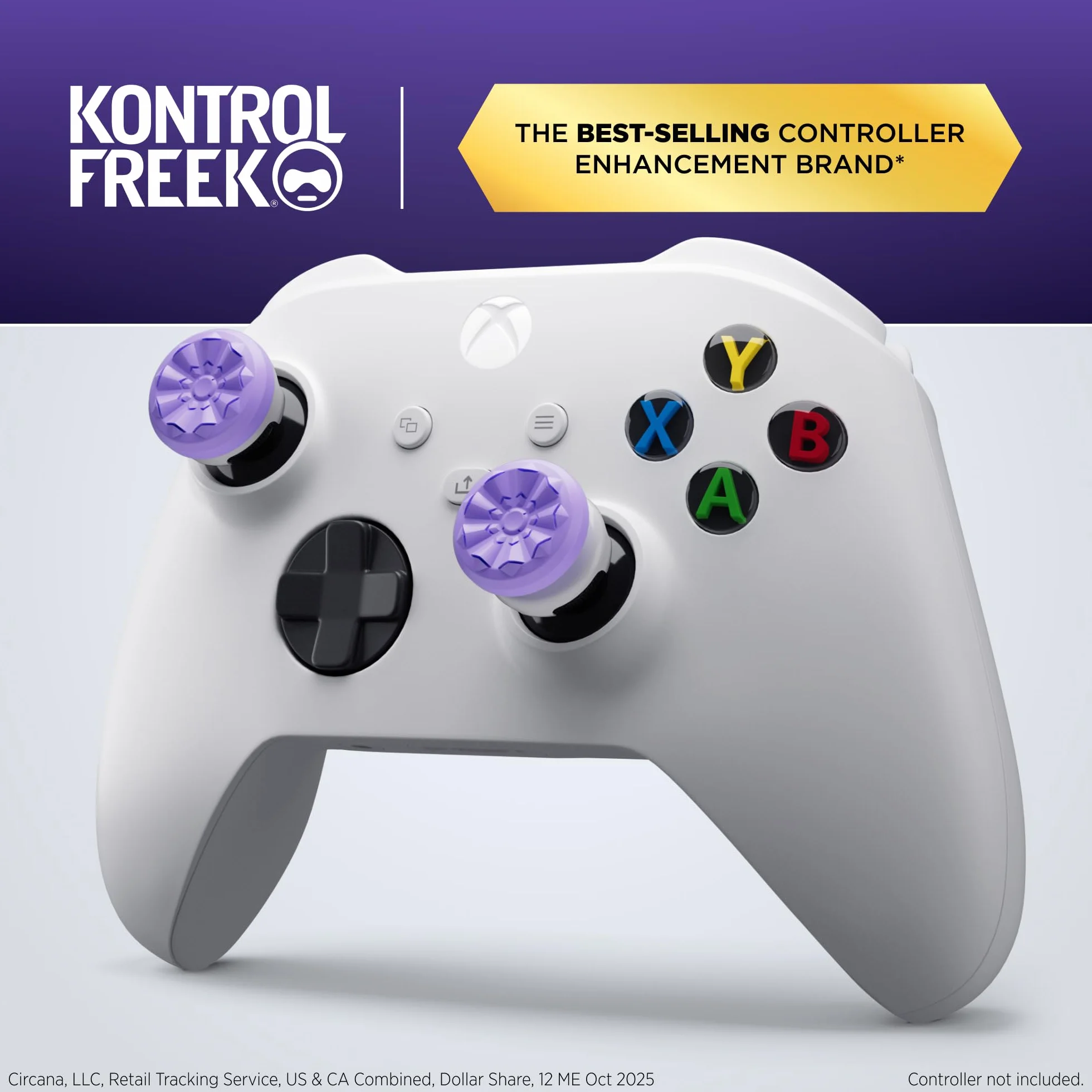 KontrolFreek FPS Freek Galaxy Lila för kontroll till Xbox One och Xbox Series X | 2 Performance Thumbsticks | 1 hög, 1 medelhög | Lila
