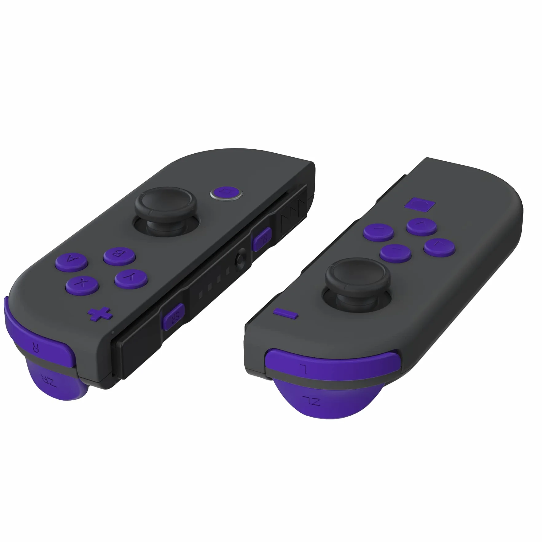eXtremeRate Fioletowy Wymiana Klawisze Kierunkowe ABXY SR SL L R ZR ZL Przyciski Spustowe Sprężyny, Pełny Zestaw Przycisków zNarzędziami dla Nintendo Switch & Switch OLED Joy-con - JoyCon Shell Nie Jest Wliczony W Cenę