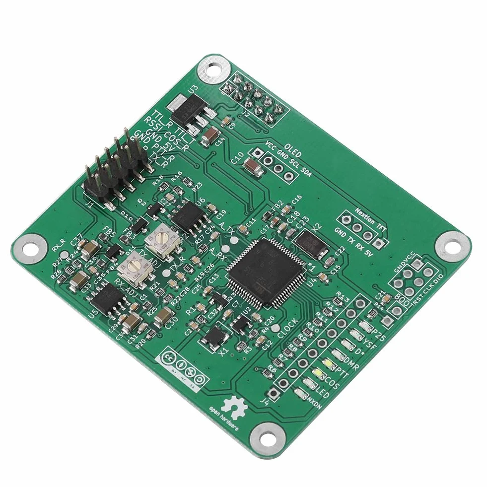 Moduł przekaźnika, moduł przekaźnika Open Source ASHATA MMDVM DMR Repeater, cyfrowy modem głosowy w wielomodowej płytce rozszerzającej z kablem Moto do