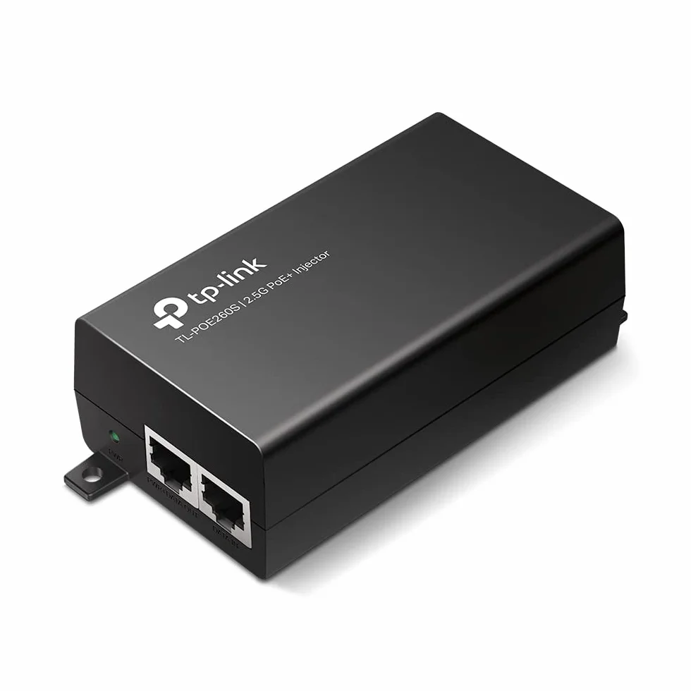TP-Link TL-POE260S | 2.5G PoE+ Injector | Plug & Play | Do 30 W | Montaż na biurku/ścianie