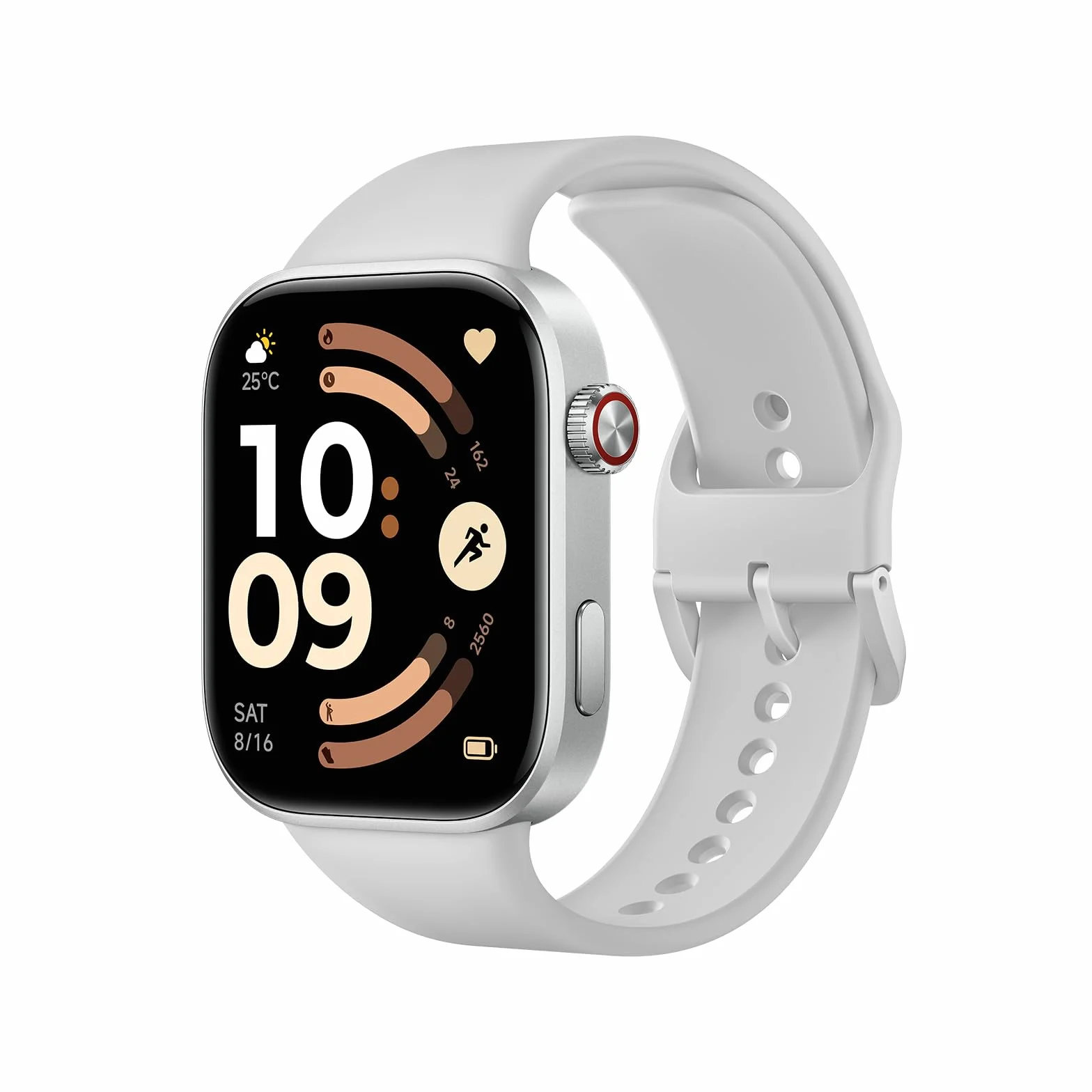 XIAOMI Redmi Watch 6, damski smartwatch męski, AMOLED 2,07", śledzenie sportu i fitness, 150+ trybów sportowych, do 24 dni pracy na baterii, 5ATM, zegarek GPS, Android™ i iOS, Szary, One Size