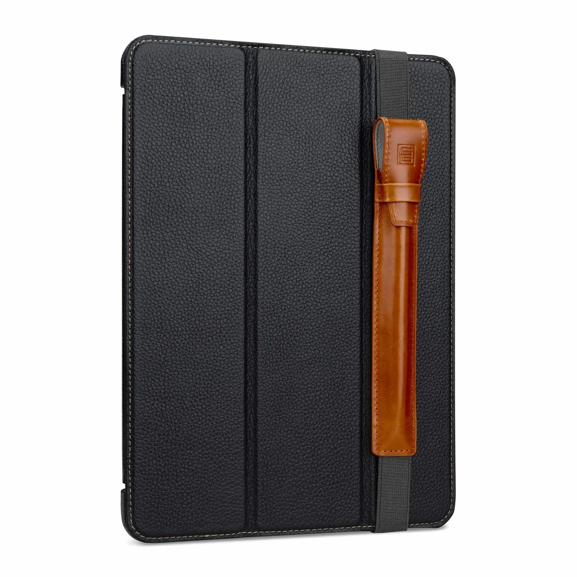 StilGut Uchwyt na rysik kompatybilny z iPad Pro 11" 2020, iPad Pro 11" 2018 i iPad Air 4, z prawdziwej skóry, koniak