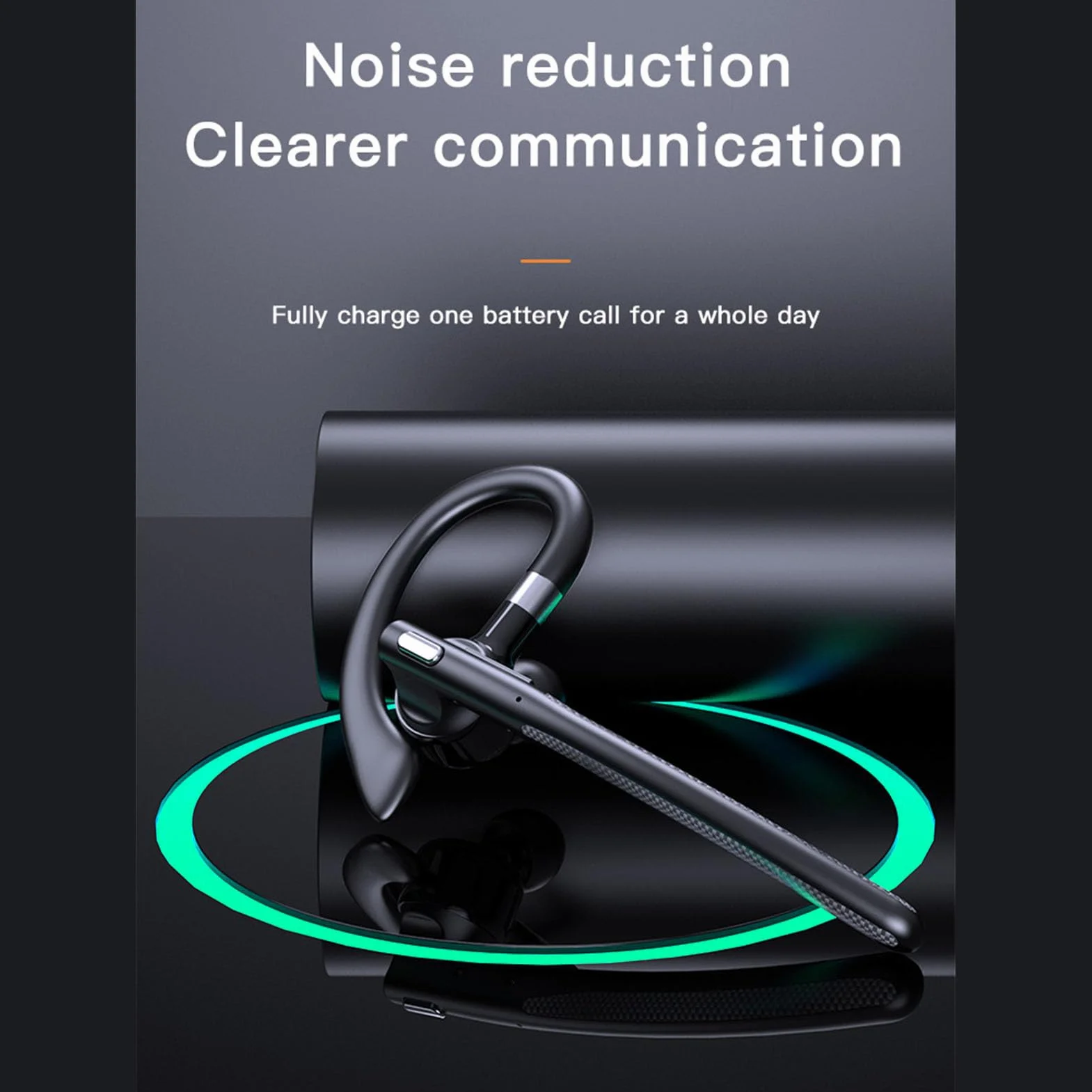 LICAEVEY Zestaw Słuchawkowy Bluetooth V5.4, Bezprzewodowa Słuchawka Bluetooth z 500 MAh Obudowa ładowania 6 Godzin Rozmowy Wbudowany w Hałas Anulując Słuchawki Podwójne Mikrofon dla