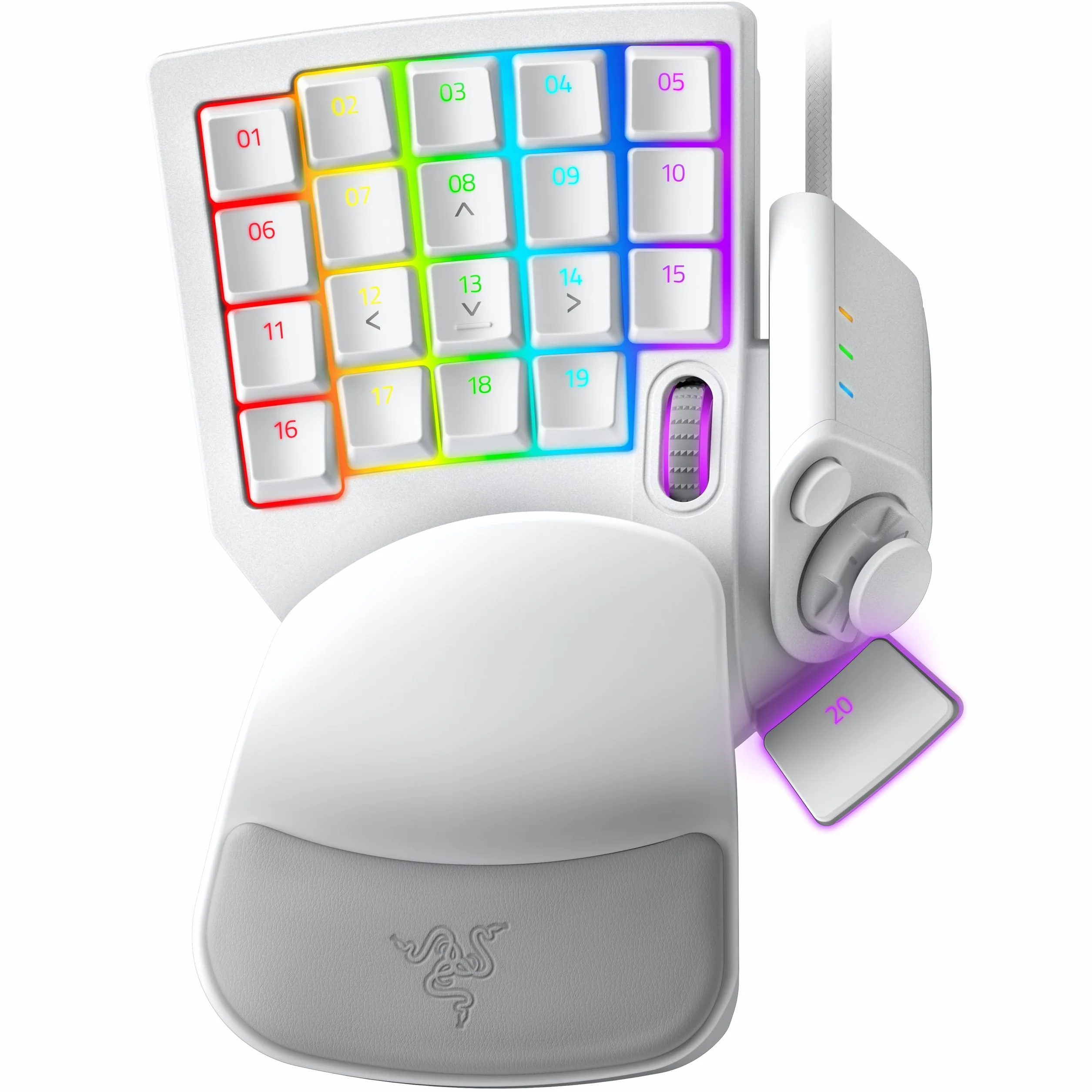 Razer Tartarus Pro Gaming Keypad z analogowo-optycznymi przyciskami, 32 programowalne przyciski, Mercury
