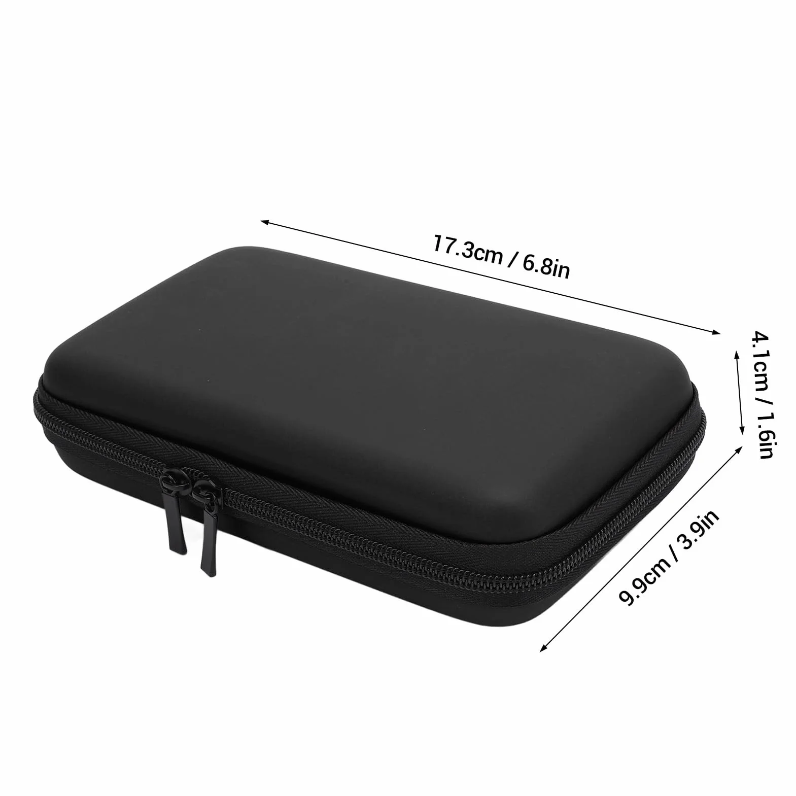 Hard Shell Travel z 8 Szczelinami i Magazynem Akcesoriów dla 3DS XL/2DS XL/DS Lite/DSI XL Console (czarny) (BLACK)