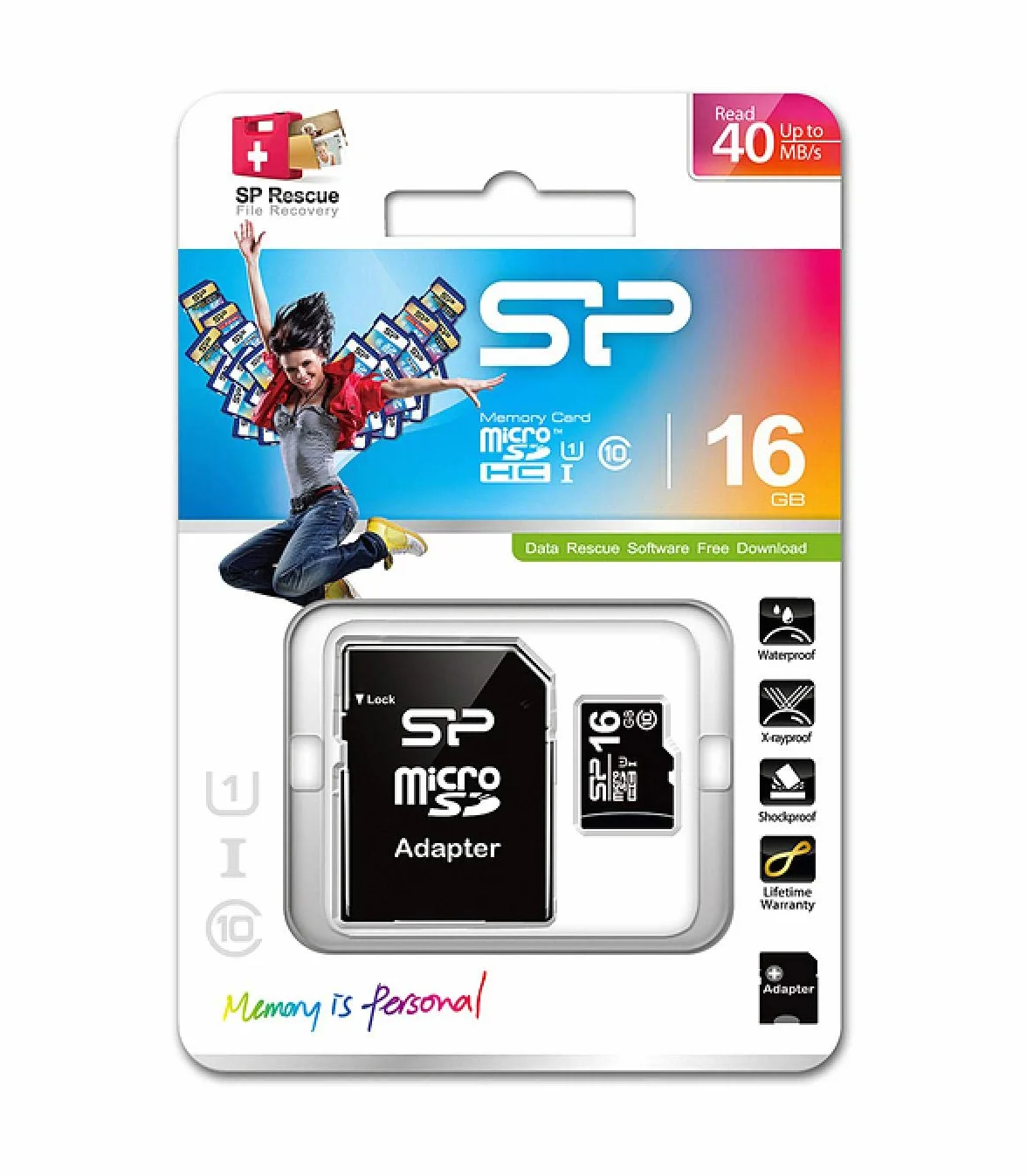 Silicon Power Class10 16GB microSDHC karta pamięci
