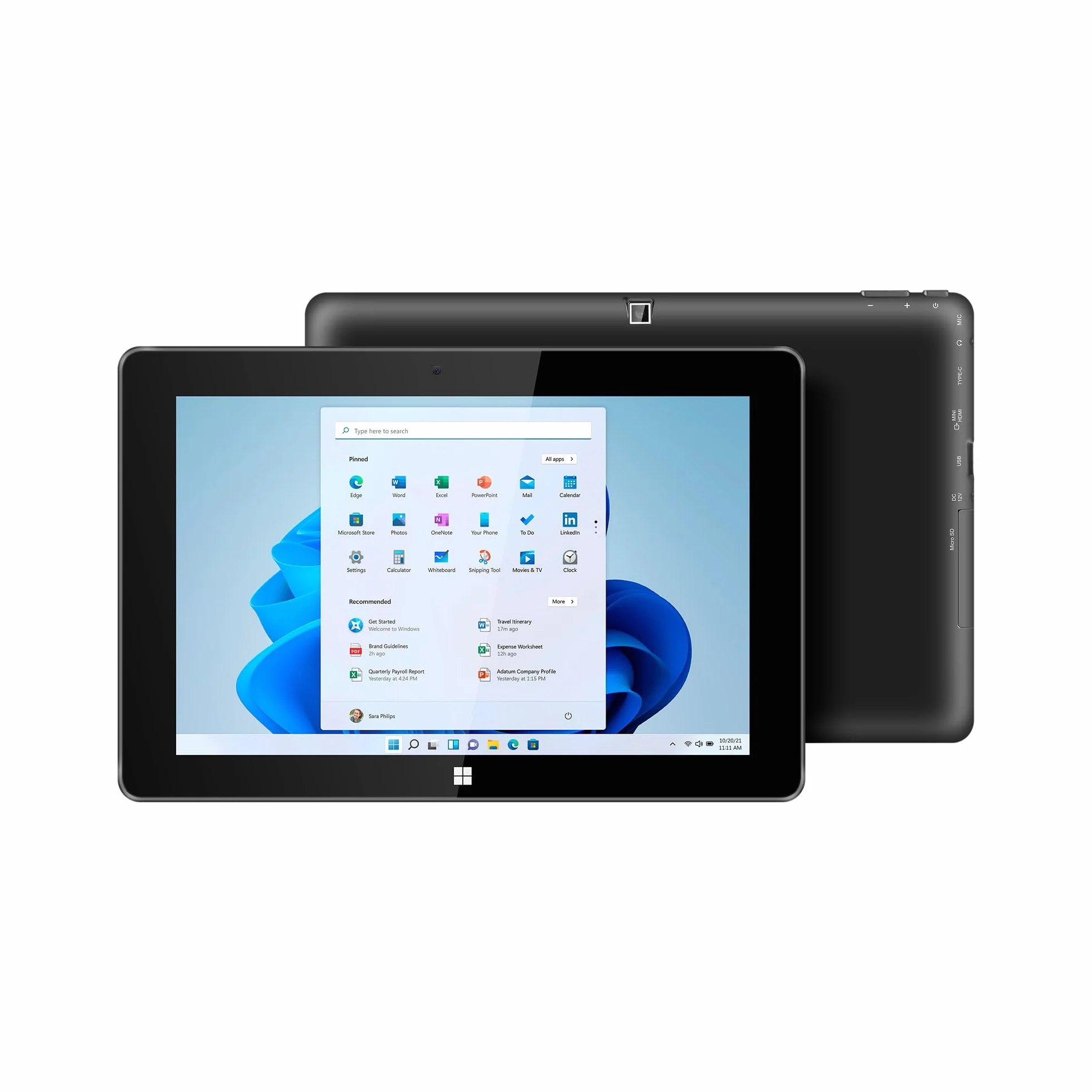 Krüger&Matz Tablet 2in1 EDGE 1089 Przekątna 10,1" USB3.0 HDMI 8/256 GB Windows 11 Pro KM1089S.1