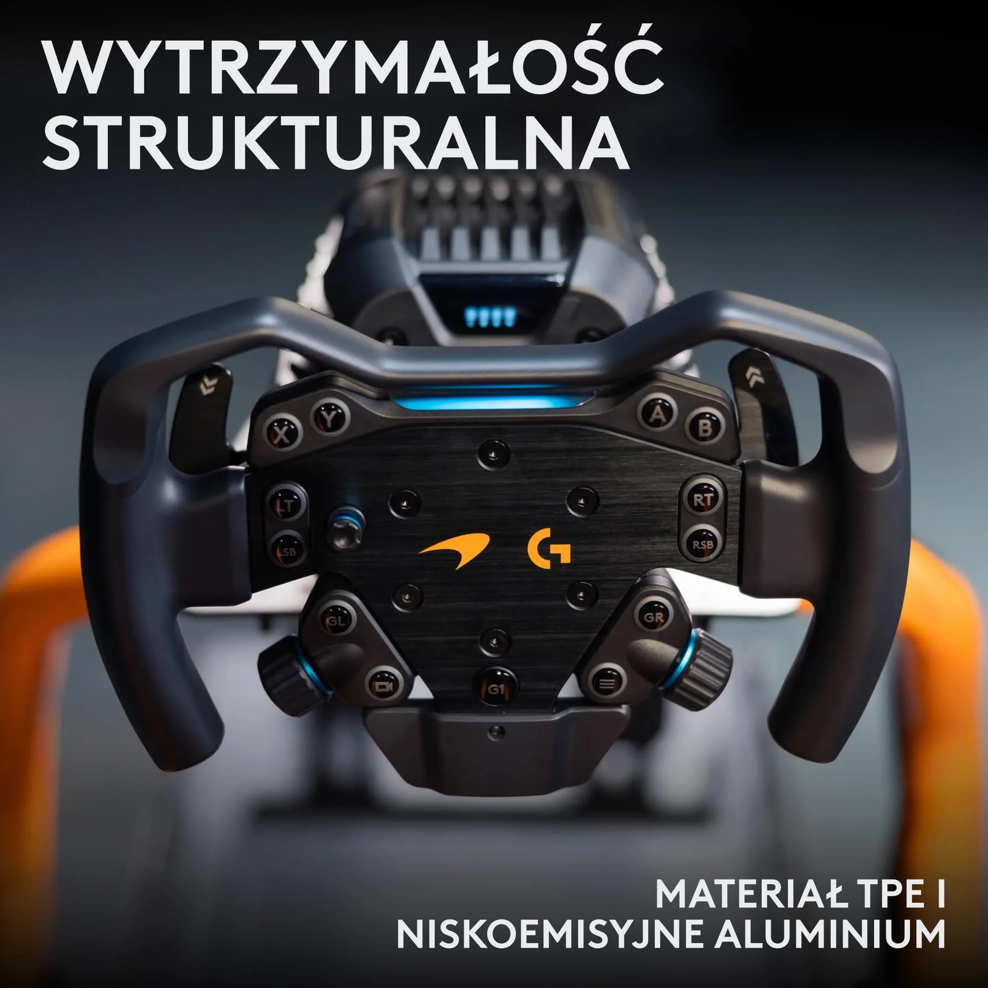 Logitech G RS Formula Wheel McLaren Racing Edition – kierownica sim racing do PC, Xbox, PlayStation