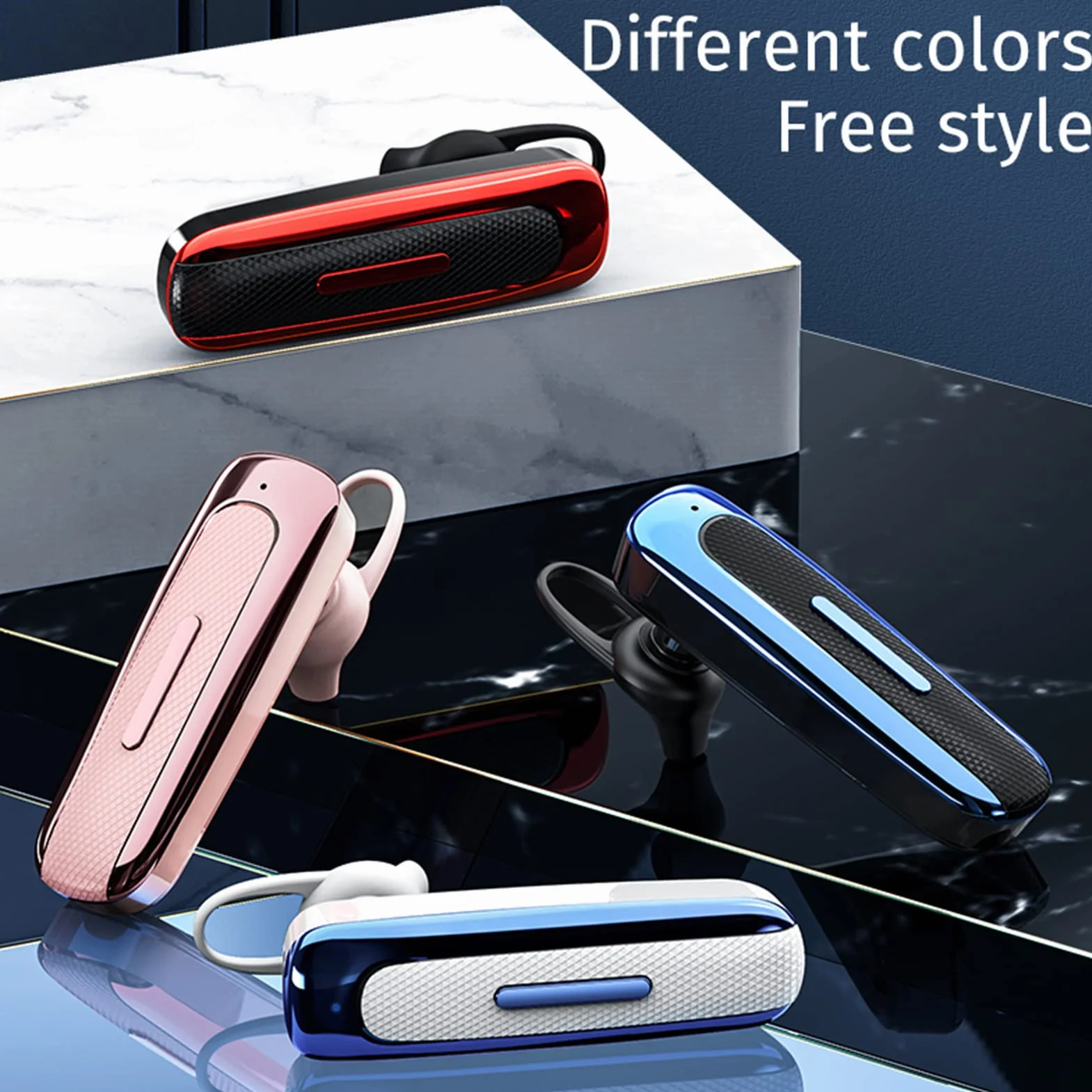 Bezprzewodowy zestaw słuchawkowy Bluetooth, E1, firmowy zestaw słuchawkowy Bluetooth głośnomówiący bezprzewodowy stereofoniczny zestaw słuchawkowy sportowy do jazdy, biegania, sportu i biznesu