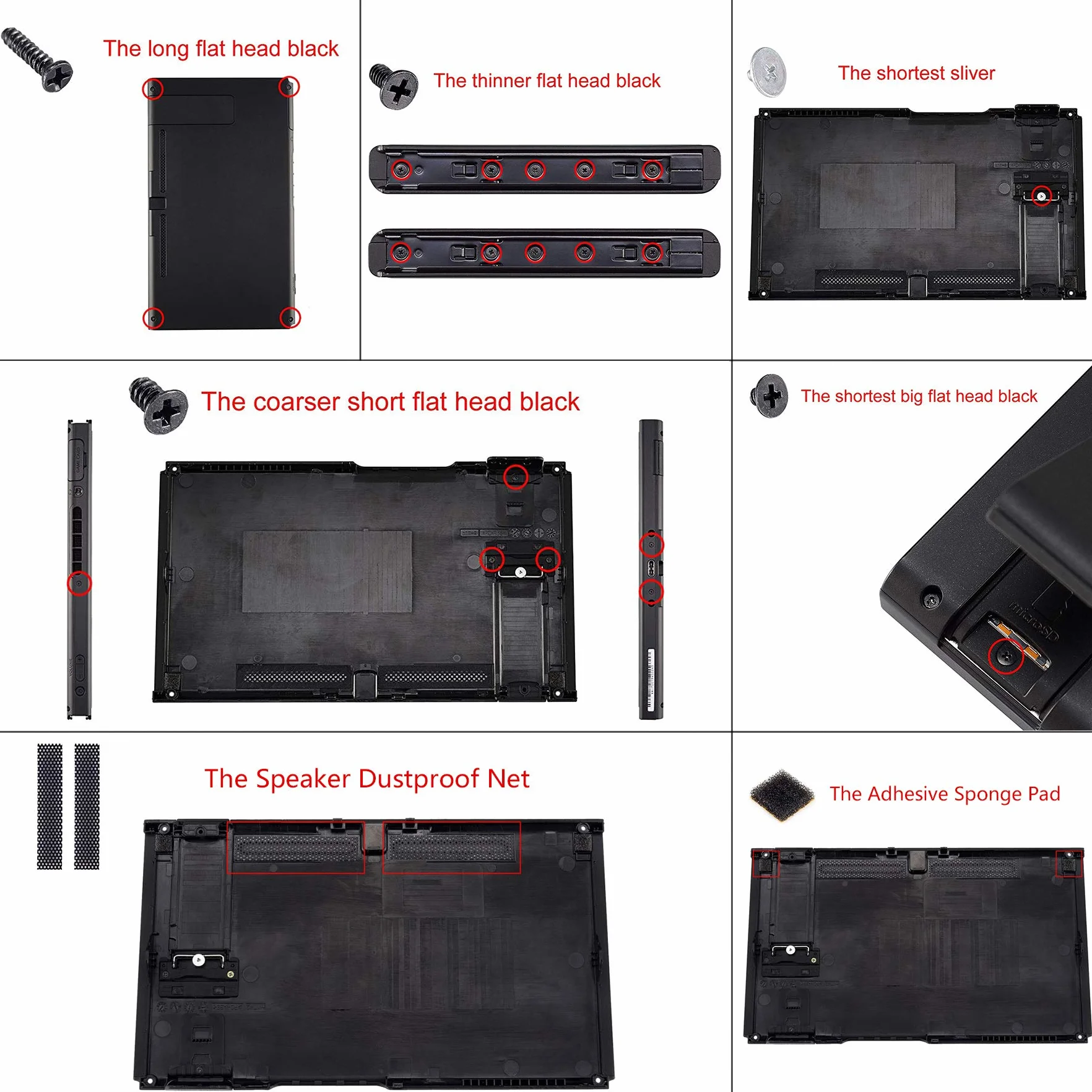 eXtremeRate Dpad Version Custom Full Set Shell dla Nintendo Switch, Wymiana Płyta Tylna Konsoli Soft Touch, Obudowa Kontrolera NS Joycon Handheld & Przyciski dla Nintendo Switch — Klasyka Stylu NES