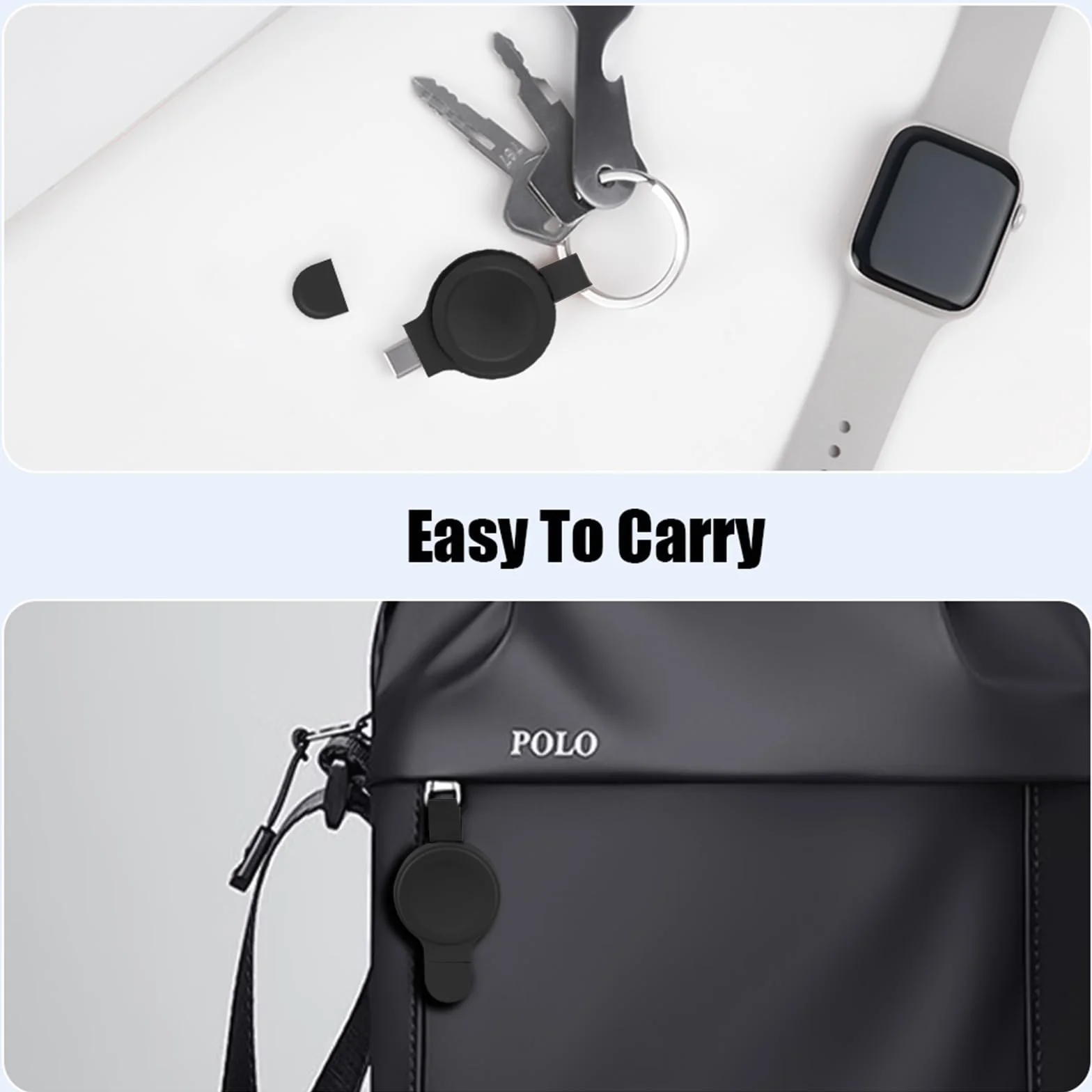 Flintronic Ładowarka do Apple Watch, Przenośny kabel ładujący do Apple Watch, Przenośne bezprzewodowe ładowarka USB-C, Magnetyczne ładowarka podróżne dla Apple Watch serii 10/9/8/Ultra/7/SE/6/5/4/3/2