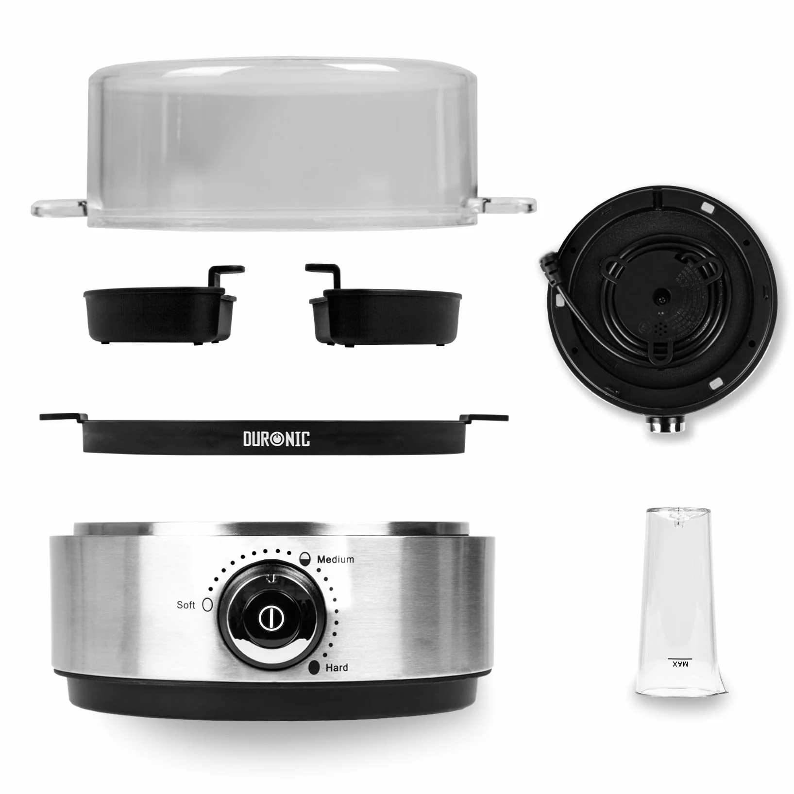 Duronic EB40 BK Automat do Gotowania Jajek 400W 7 Jaj