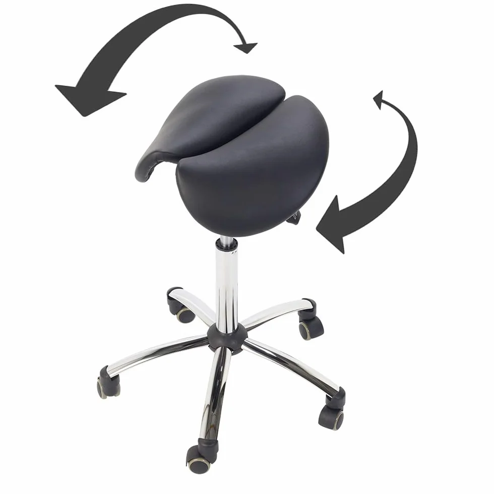 Teqler T-135364schwarz Taboret, Czarny, ‎57.5 x 56 x 24 cm
