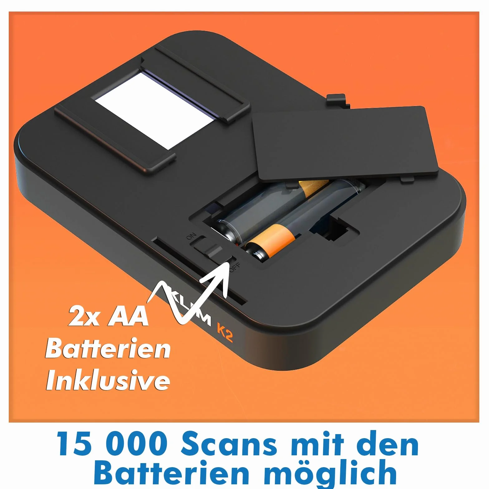 KLIM K2 mobilny skaner folii 35 mm – nowy – skaner slajdów i negatywów, zestaw kolorowych folii – najlepszy do starych zdjęć