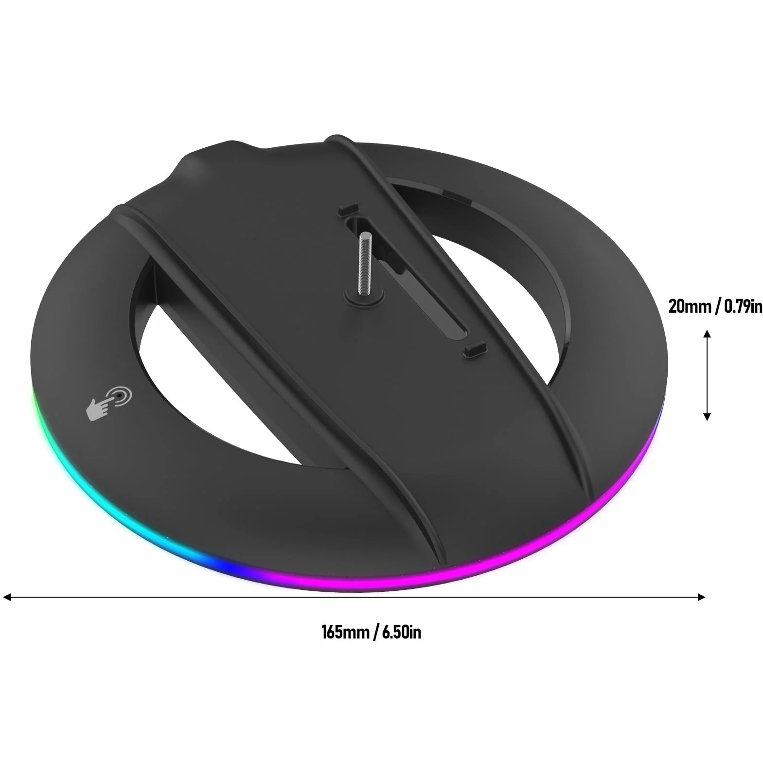 Annadue Pionowe Stoisko dla PS 5 Pro/Slim, Console Gaming Cooling Station Pionowe Uchwyt RGB Akcesorium Podstawowe ze śrubami, Kompatybilne z PS 5 Pro/Slim Edition/Edition Digital