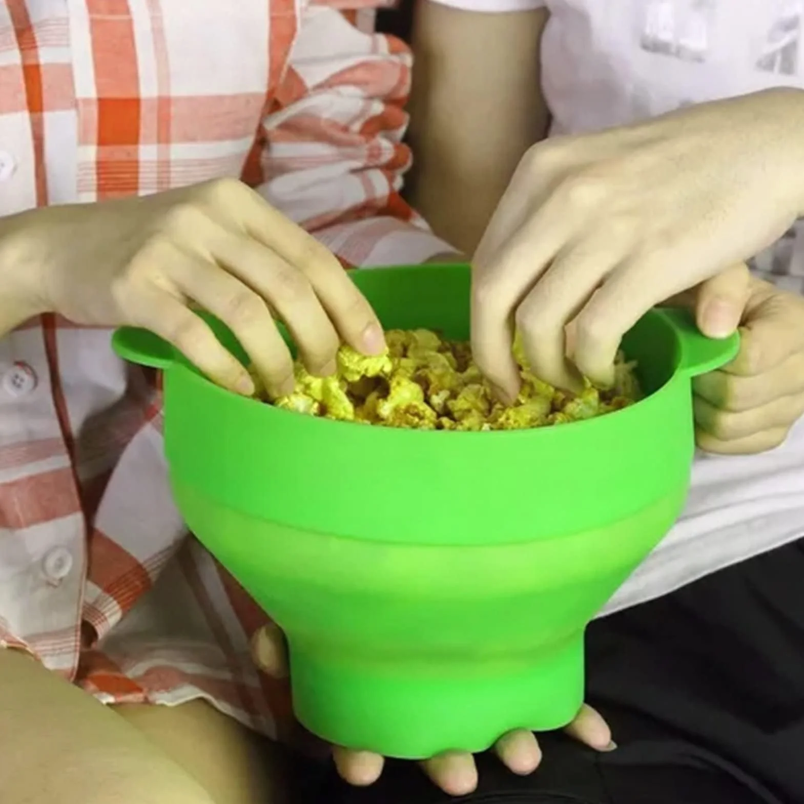 Mikrofalowy Silikonowy Popcorn Popper, Przenośny, Składany, łatwy w Użyciu, łatwy do Czyszczenia i łatwy do Przechowywania