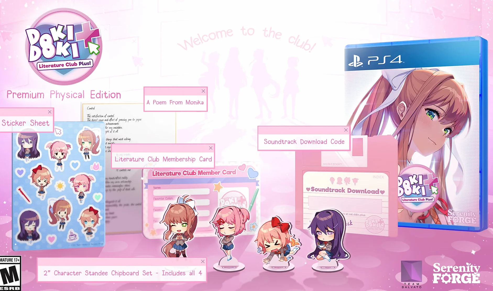 Doki Doki Literature Club Plus! Premium Physical Edition PlayStation 4