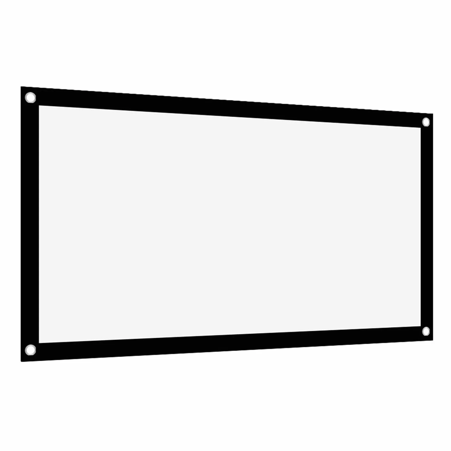 Ekran Projekcyjny, Pogrubienie 16: 9, Przenośna, Nie Gnieciona Miękka Biała Poliestrowa Kurtyna Projekcyjna, Ekran Projekcyjny, Obsługa Projekcji Dwustronnej) (40 cali)