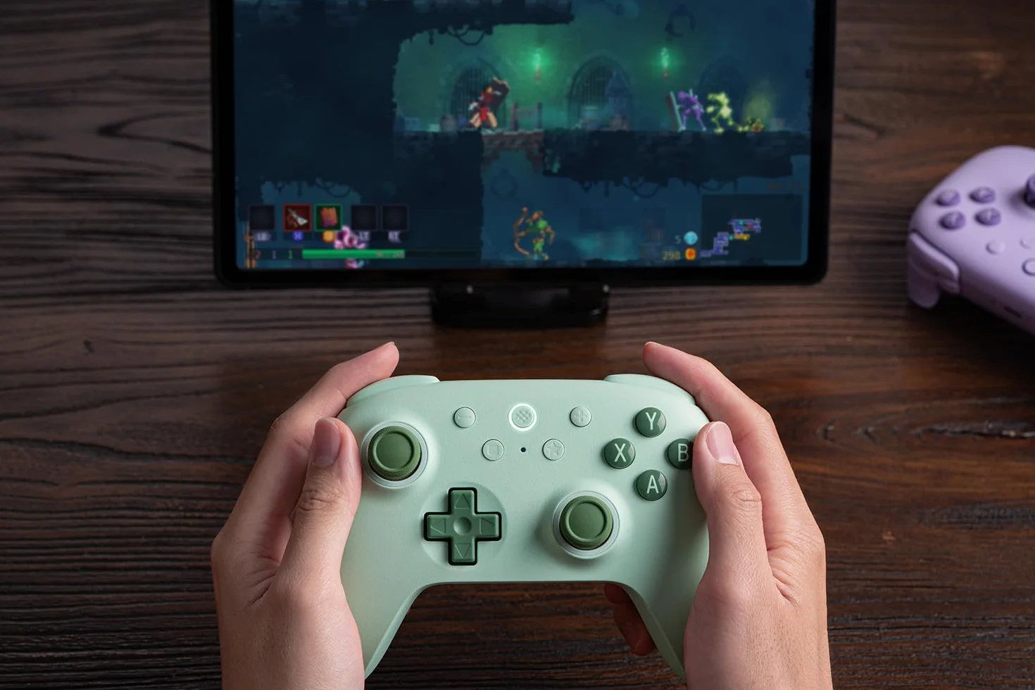 8BitDo Ultimate 2C Wireless Controller for Windows PC and Android, with 1000 Hz Polling Rate, Hall Effect Joysticks and Triggers, and Remappable L4/R4 Bumpers (Green)