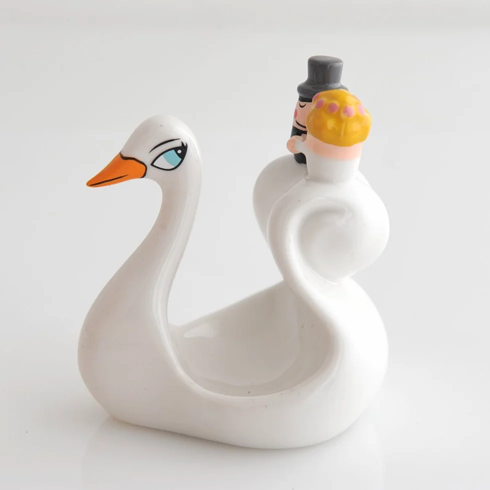 Alessi porcelana biała 8 x 7 x 11 cm