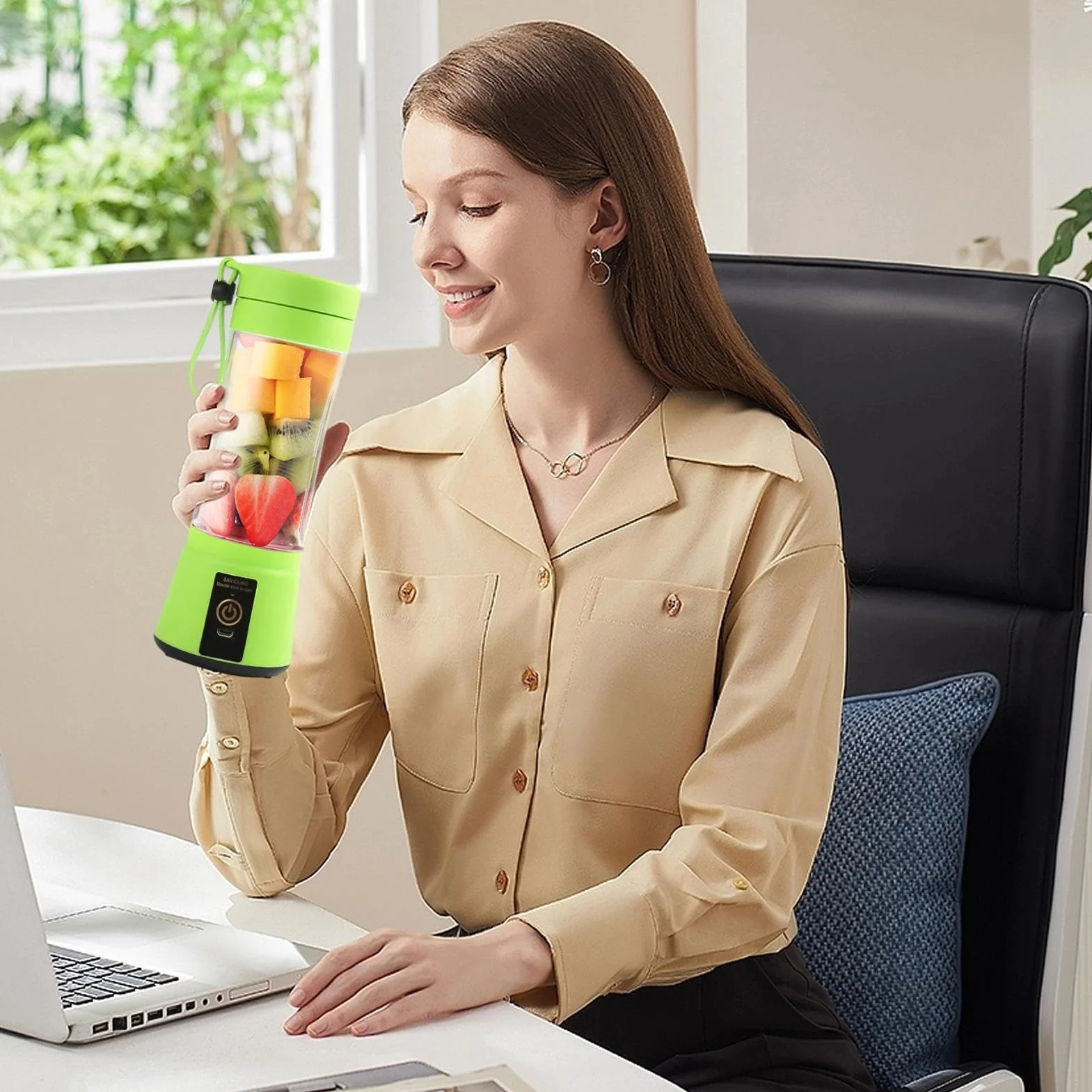 Bezprzewodowa wyciskarka owoców 400 ml blender kubek do sokowirówki