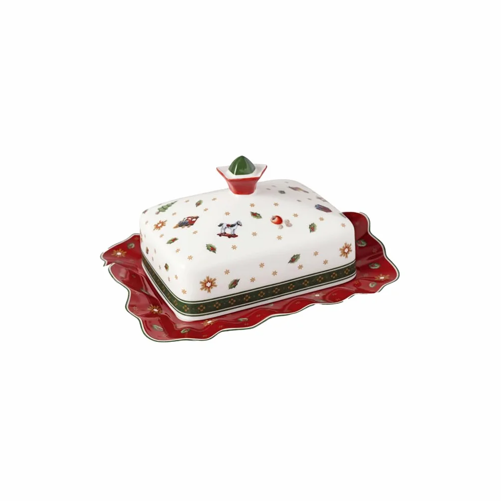 Villeroy & Boch – Toy's Delight maselniczka, 19 x 16 x 11,5 cm, porcelana twarda, maselniczka, mycie ręczne, pojemnik na masło na brunche i przyjęcia