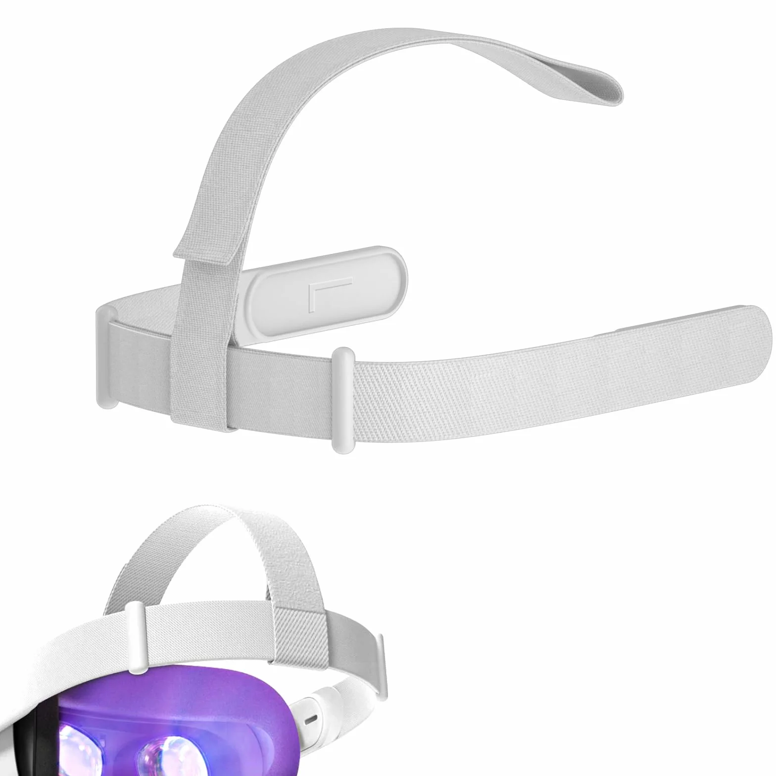 Pasek na Głowę do Oculus Quest 2 Zestawu Słuchawkowego, Regulowany Zamienny Pasek na Głowę Części Akcesoriów do Zestawu Słuchawkowego VR Kompatybilny z Meta Quest 2