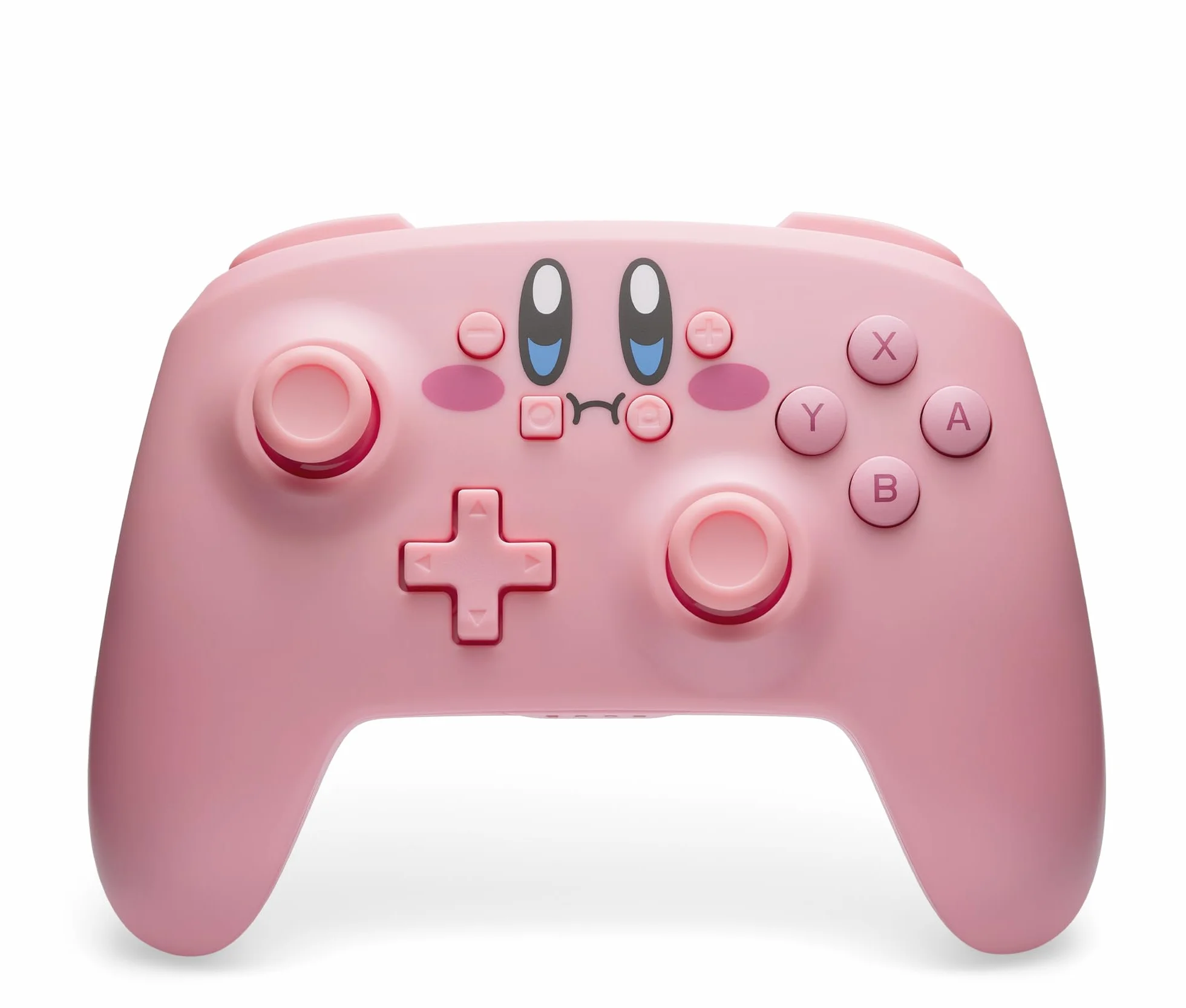 PowerA Kontroler bezprzewodowy do Nintendo Switch OLED - Kirby z pełną buzią, Gamepad Bluetooth, sterowanie ruchem, oficjalna licencja